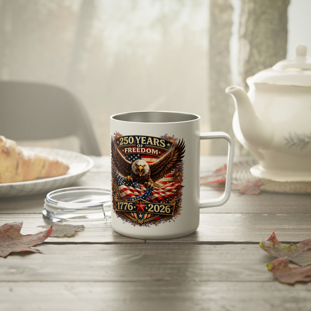 250 Years of America 1776 2026 Insulated Coffee Mug, 10oz