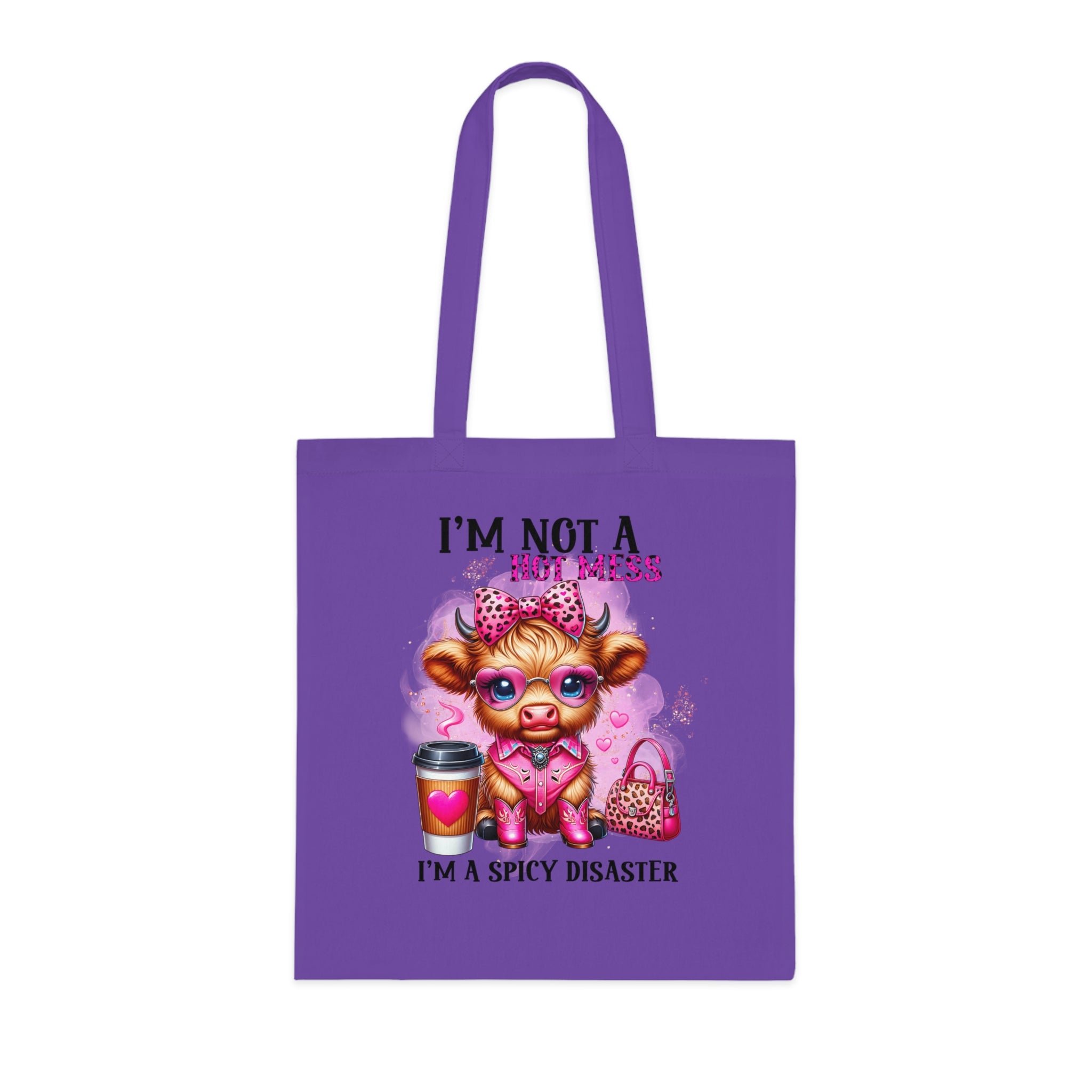 I'm Not a Hot Mess I'm A Spicy Disaster Cotton Tote