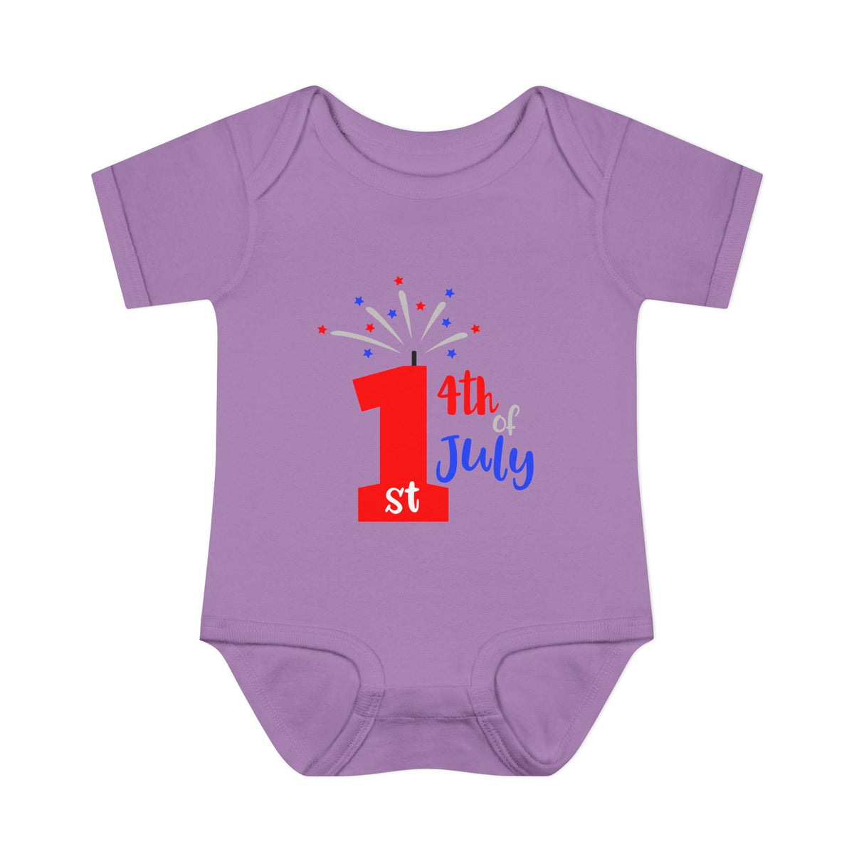 1st 4th of July Baby Bodysuit | Patriotic Fireworks Infant Onesie