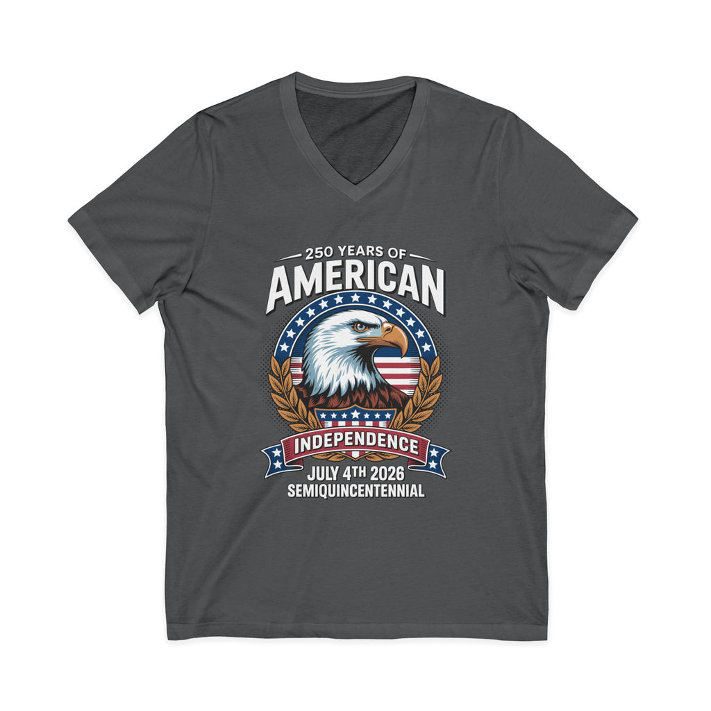 250 Years of America 1776-2026 Jersey Short Sleeve V-Neck Tee