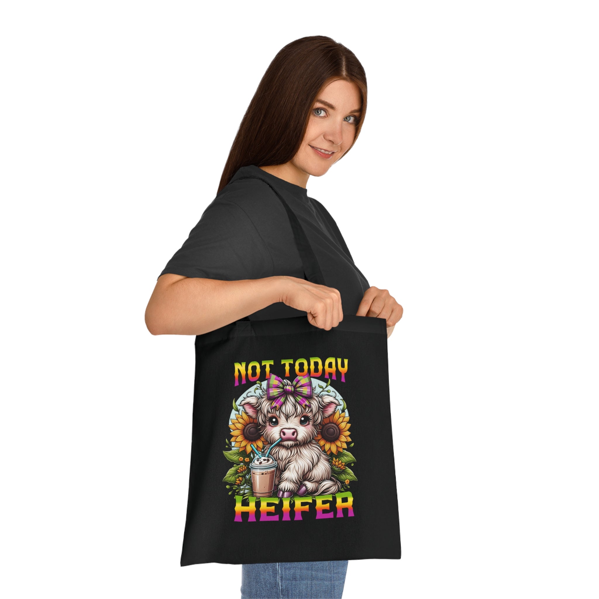 Not Today Heifer Cotton Tote