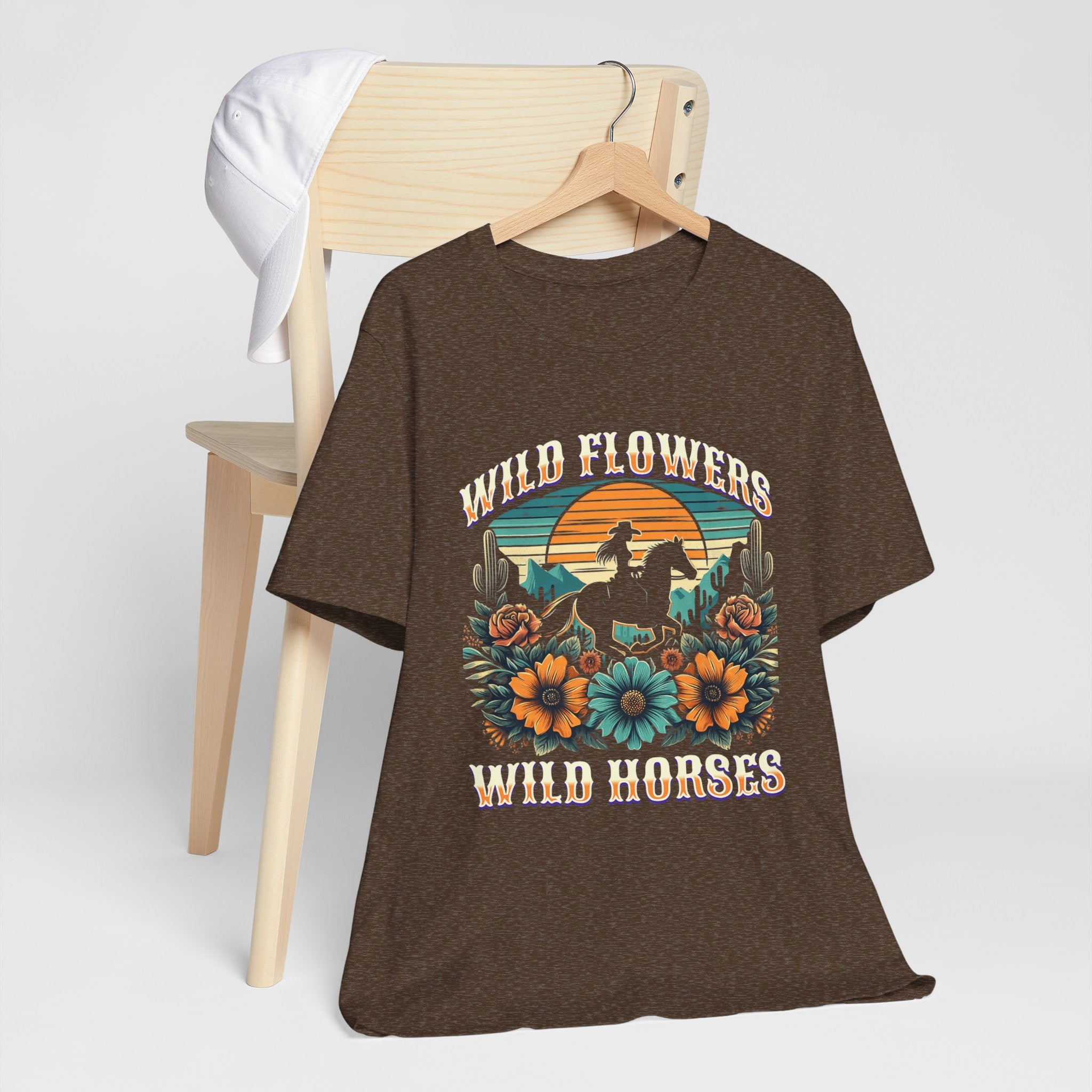 Wildflowers & Wild Horses Western T‑Shirt