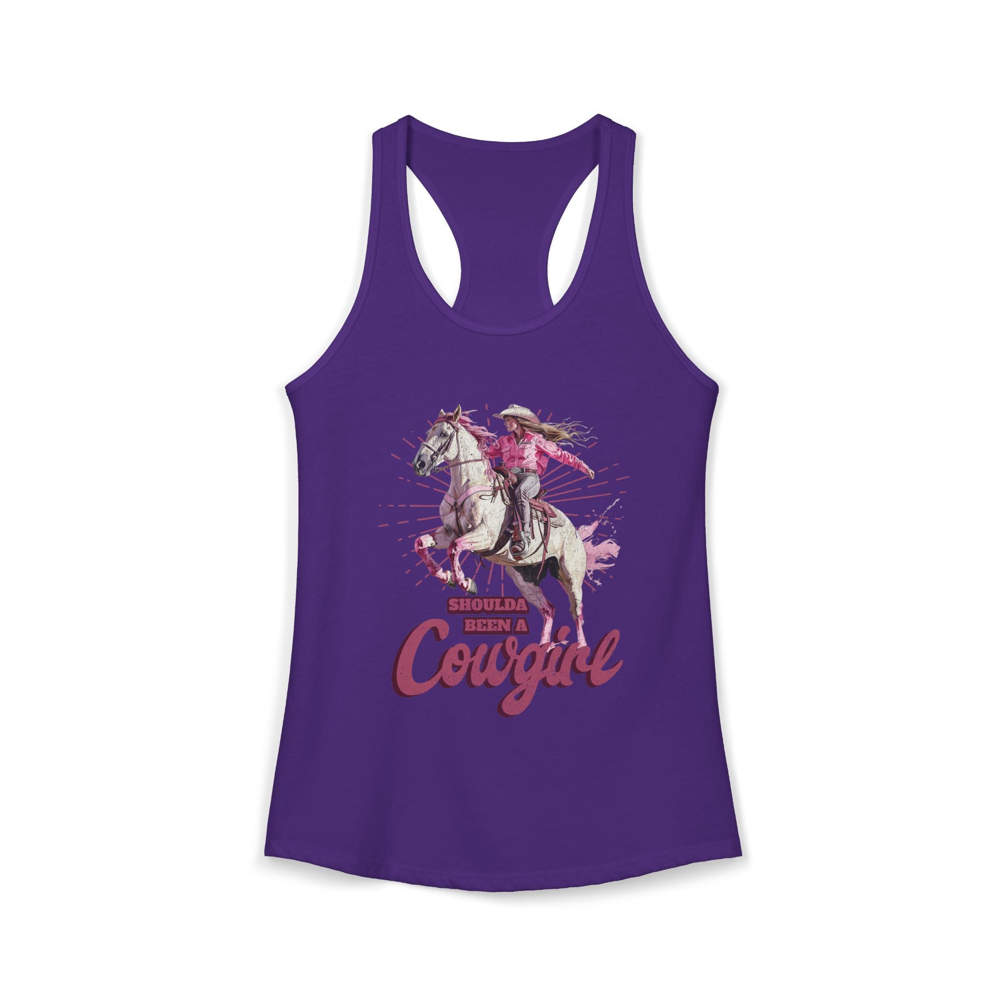 Shoulda Been a Cowgirl Women's Ideal Racerback Tank