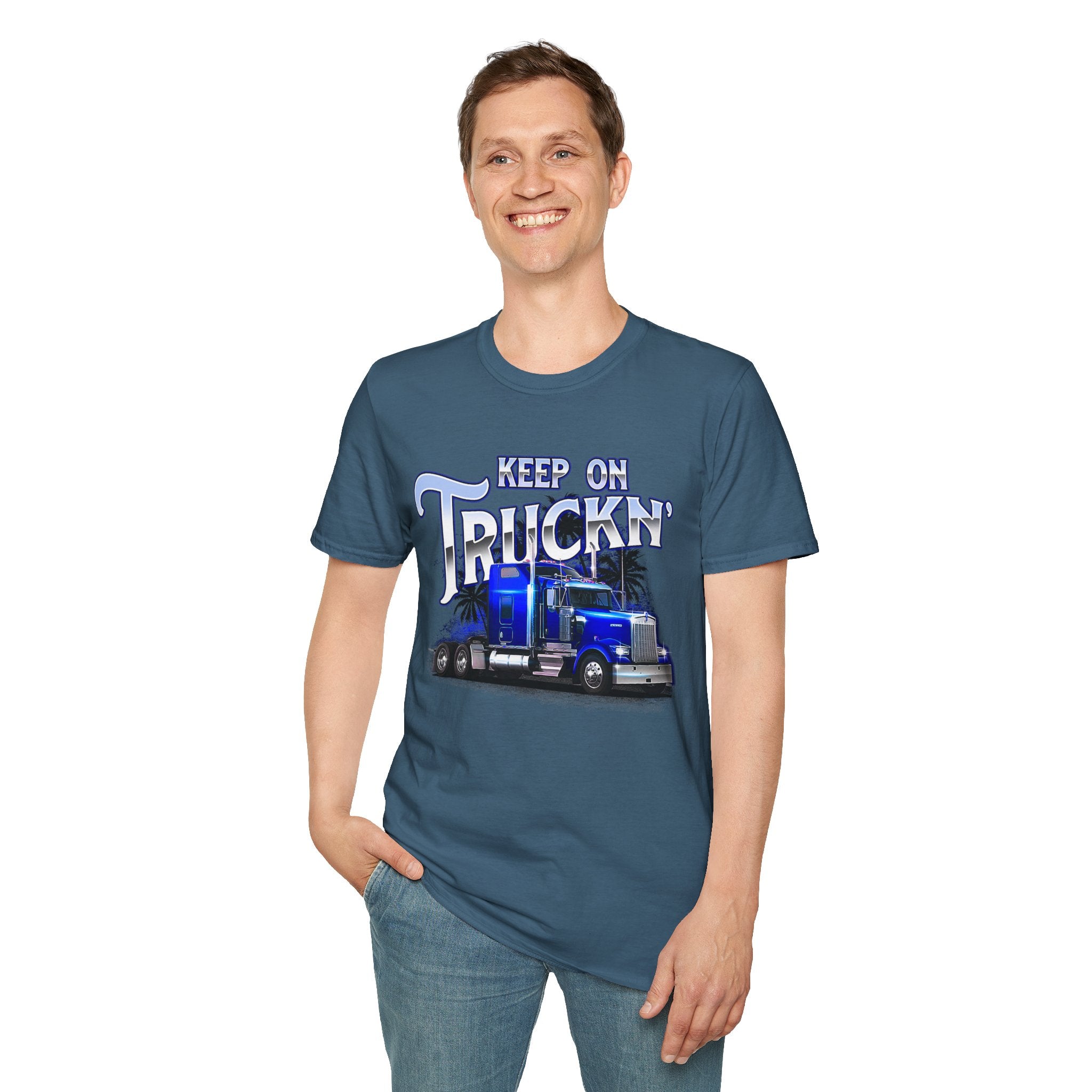 Keep On Truckn Trucker Soft Style T-Shirt