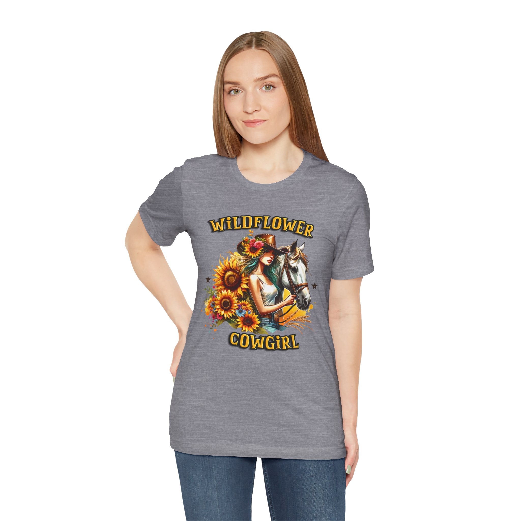 Western Wildflower Girl Jersey Short Sleeve Tee