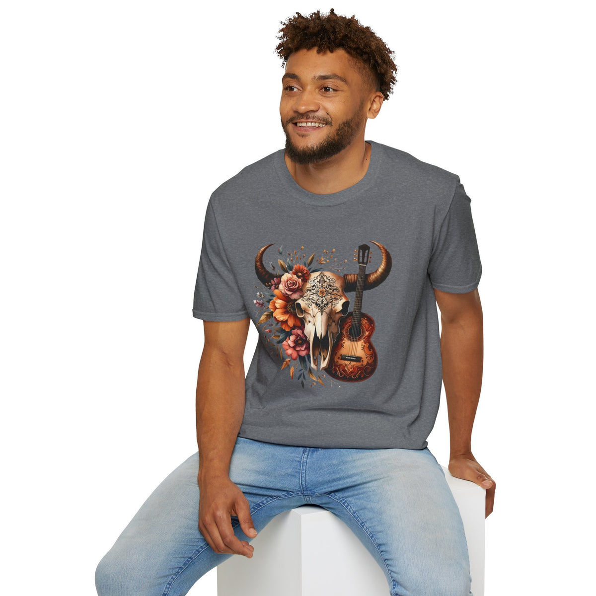 Western Skull Unisex Soft style T-Shirt