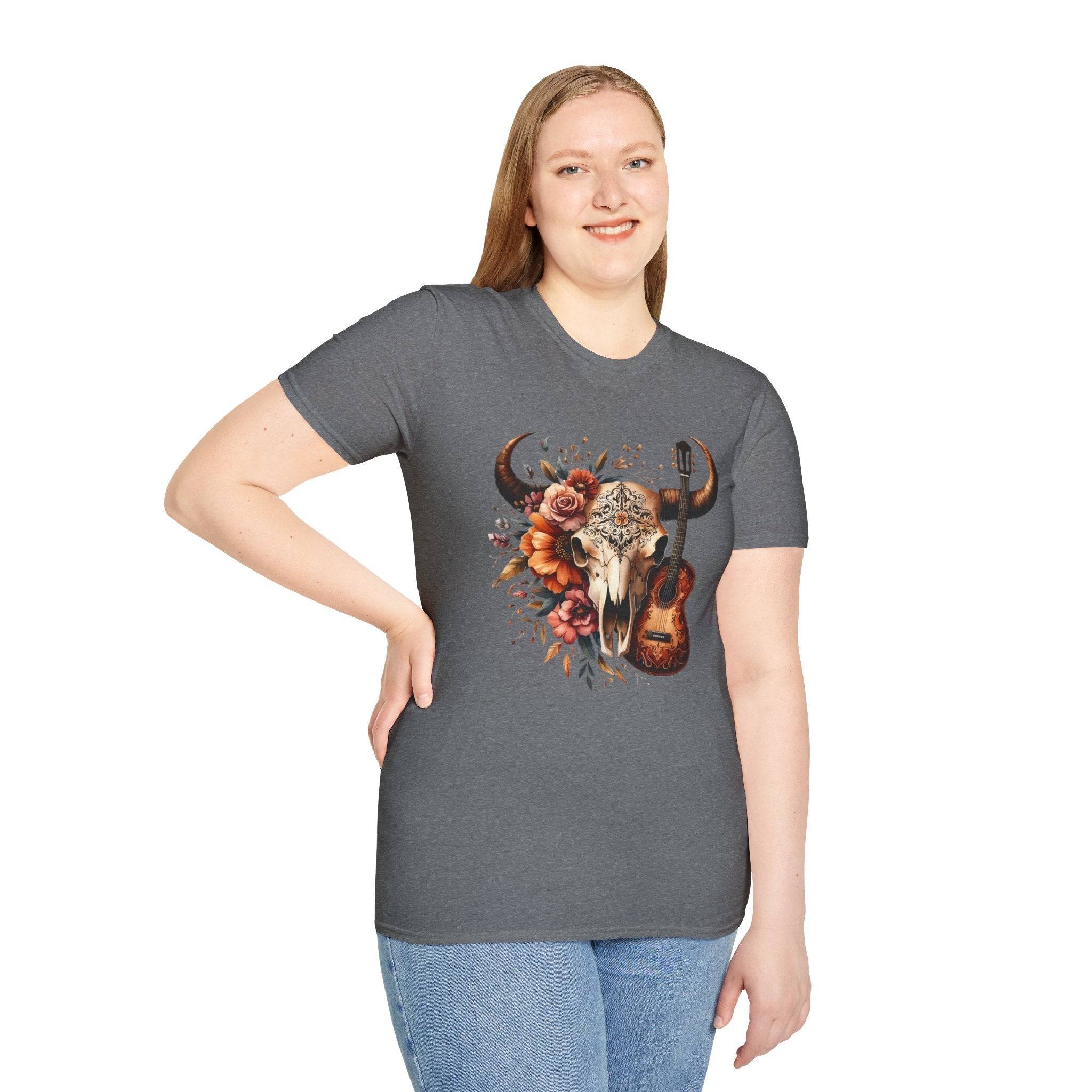 Western Skull Unisex Soft style T-Shirt