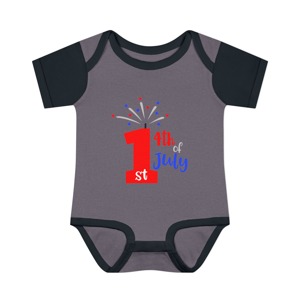 1st 4th of July Baby Bodysuit | Patriotic Fireworks Infant Onesie