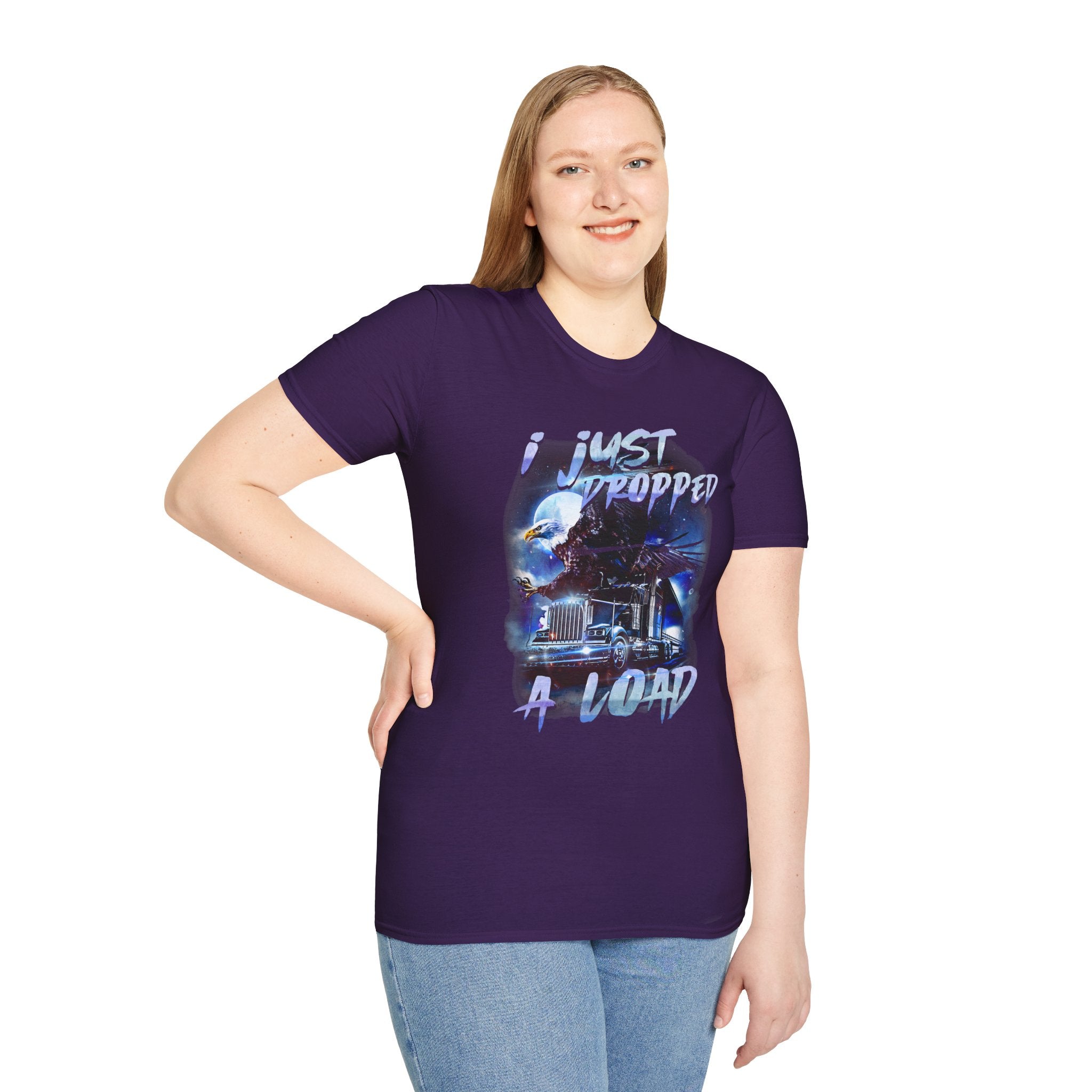 Just Dropped a Load Trucker Softstyle T-Shirt