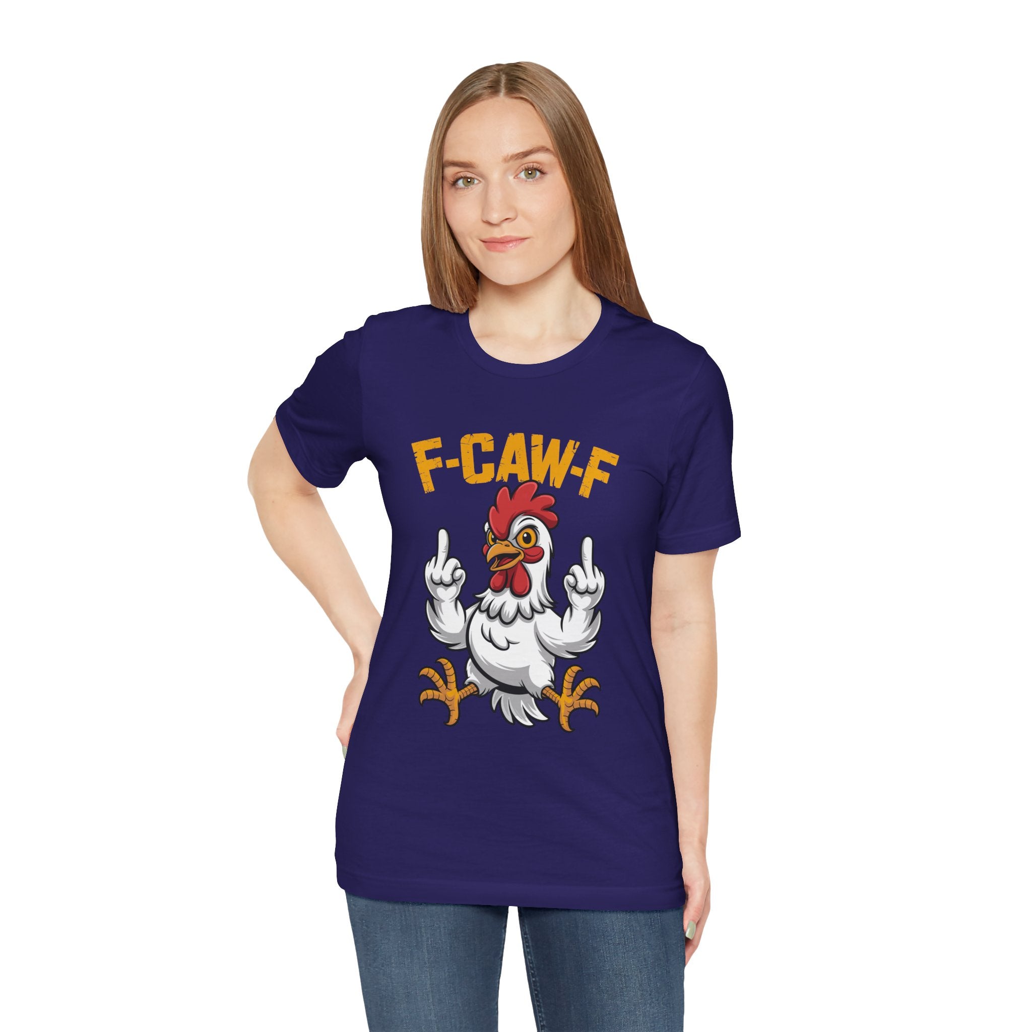 F Caw F you are Number One Chicken Jersey Short Sleeve Tee