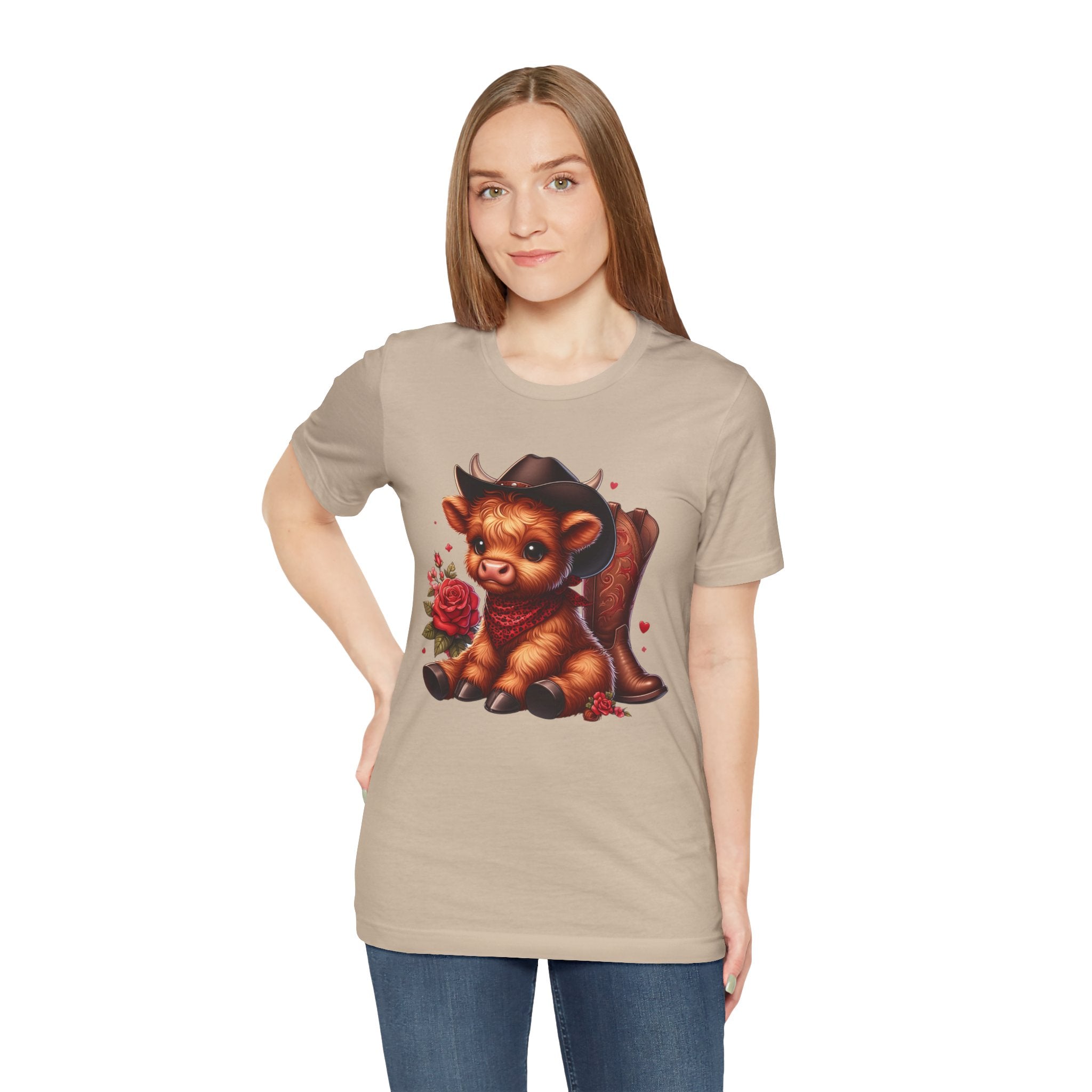 Baby Highland Cow Unisex Jersey Short Sleeve Tee