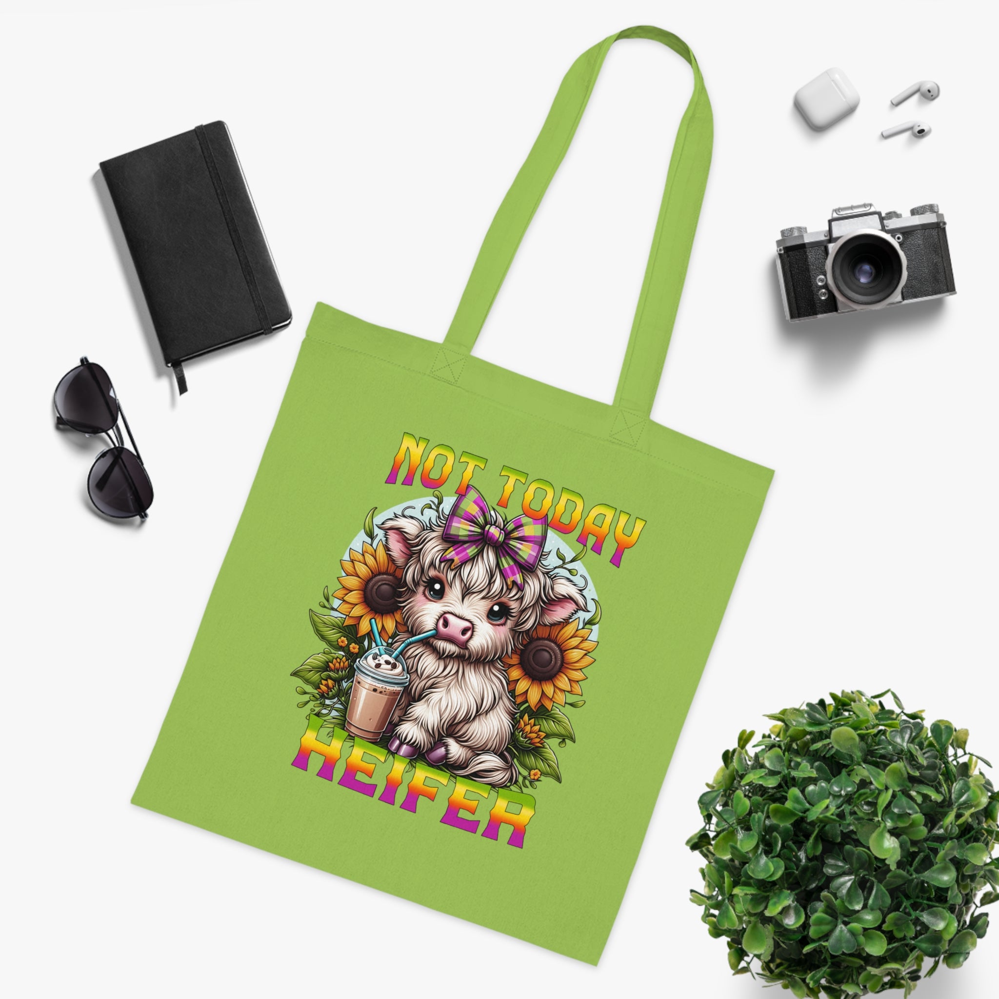 Not Today Heifer Cotton Tote