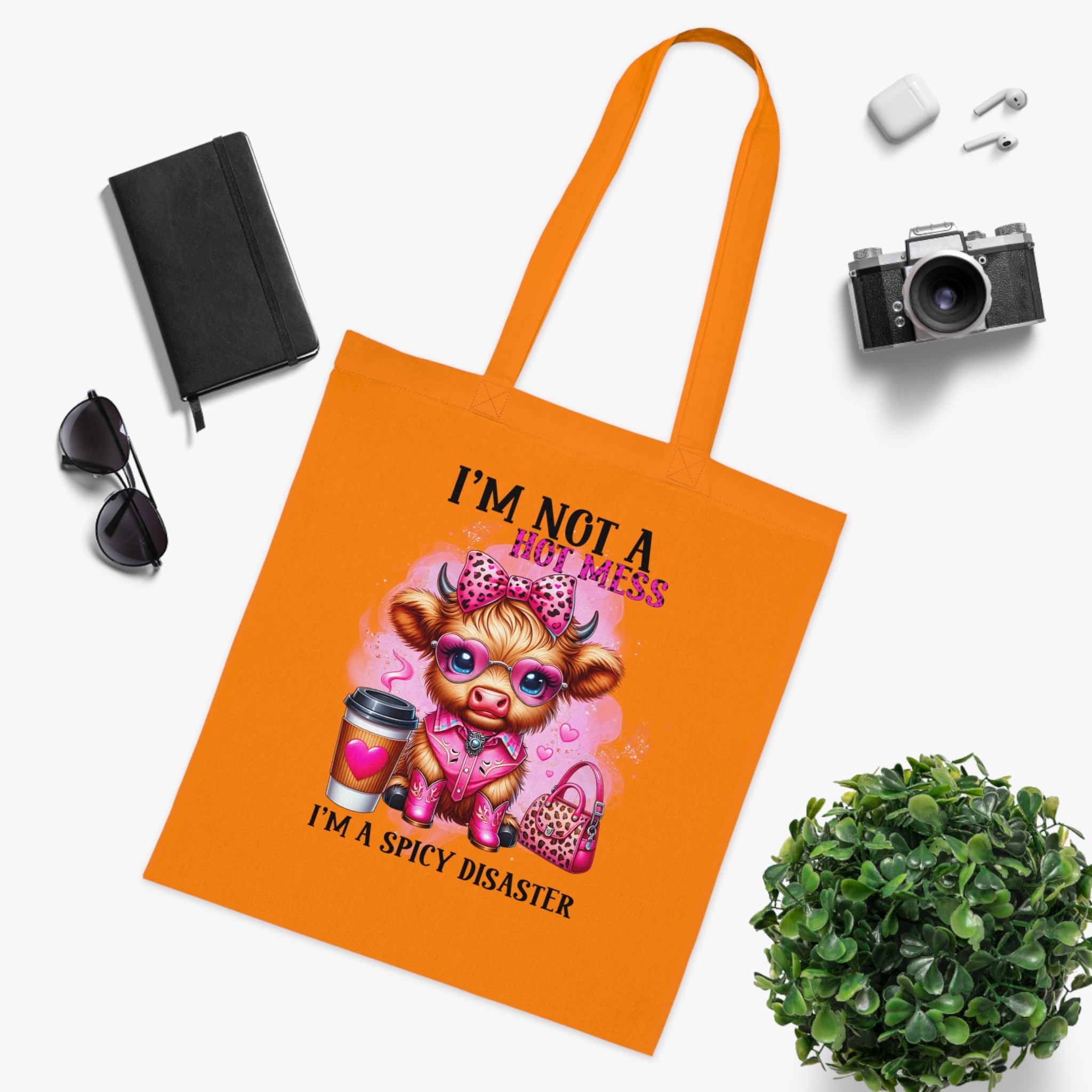 I'm Not a Hot Mess I'm A Spicy Disaster Cotton Tote