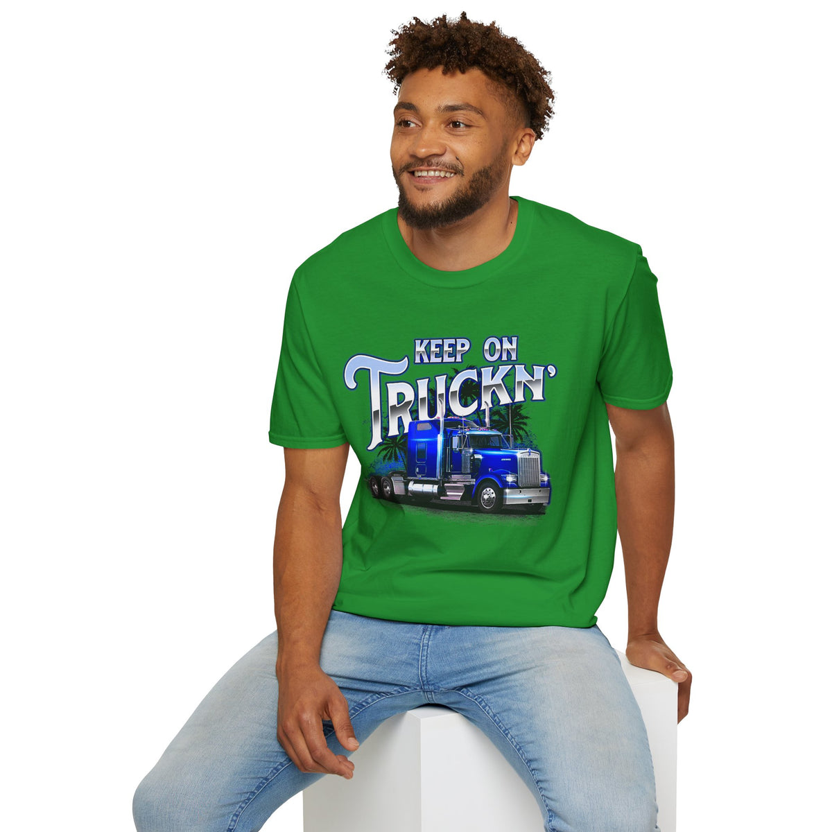 Keep On Truckn Trucker Soft Style T-Shirt