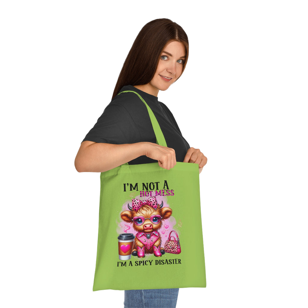 I'm Not a Hot Mess I'm A Spicy Disaster Cotton Tote