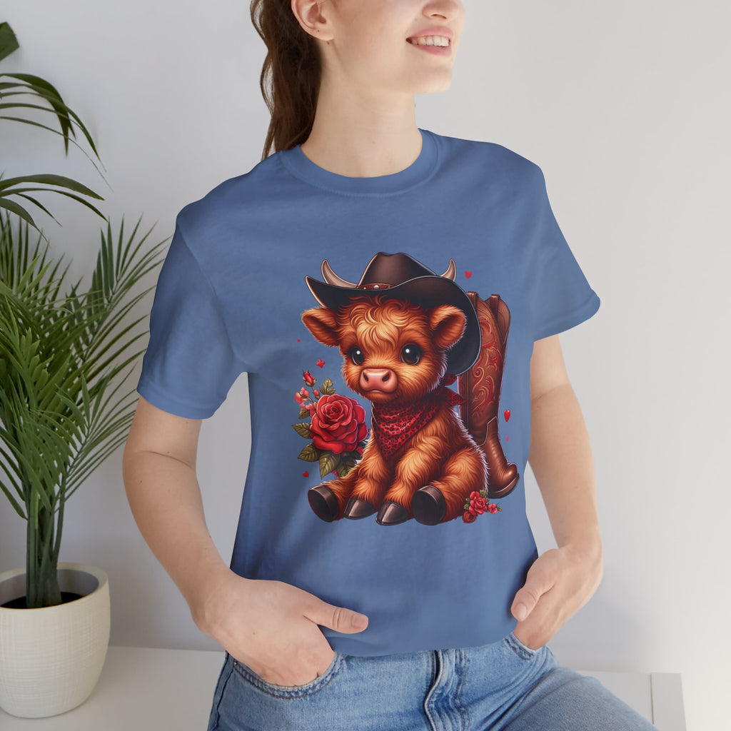 Baby Highland Cow Unisex Jersey Short Sleeve Tee