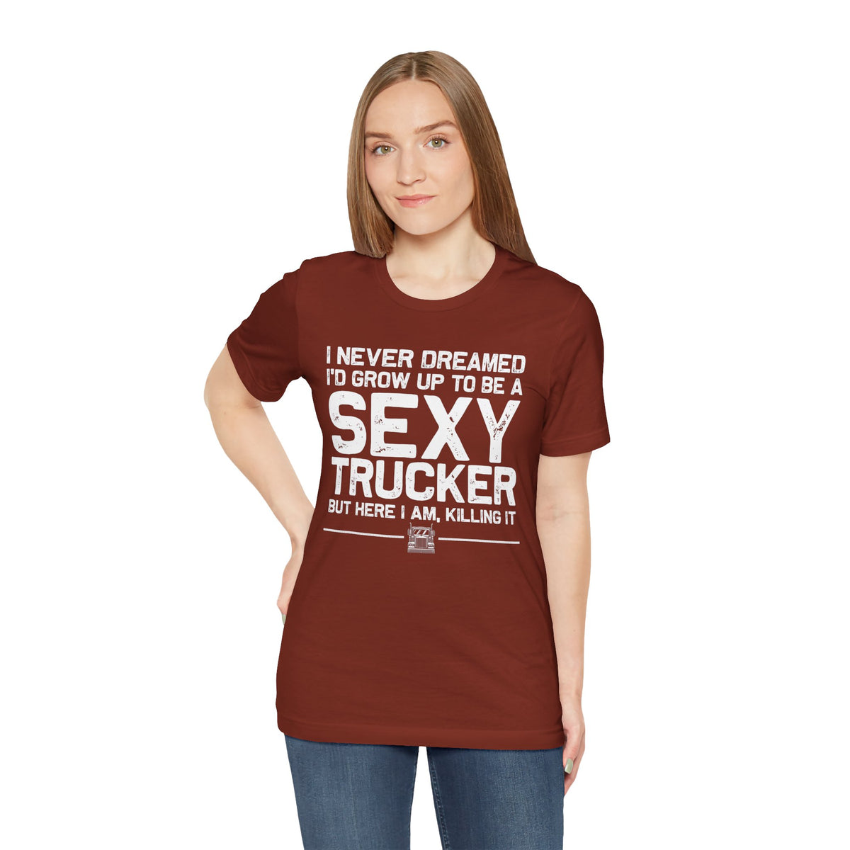 Funny Truck Driver Tee for Trucker Women — Women’s Trucker Shirt