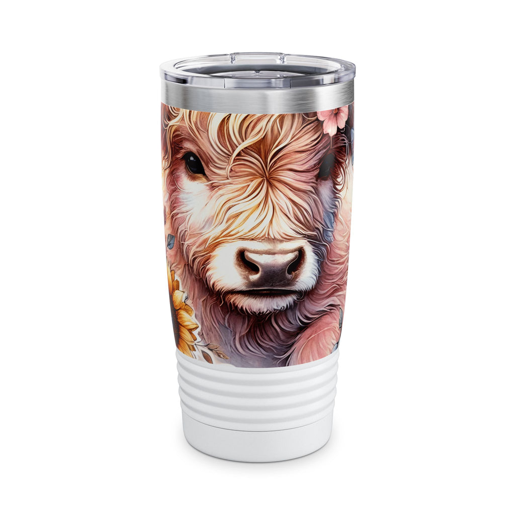 Highland Cow "Gigi" 20oz Ringneck Tumbler