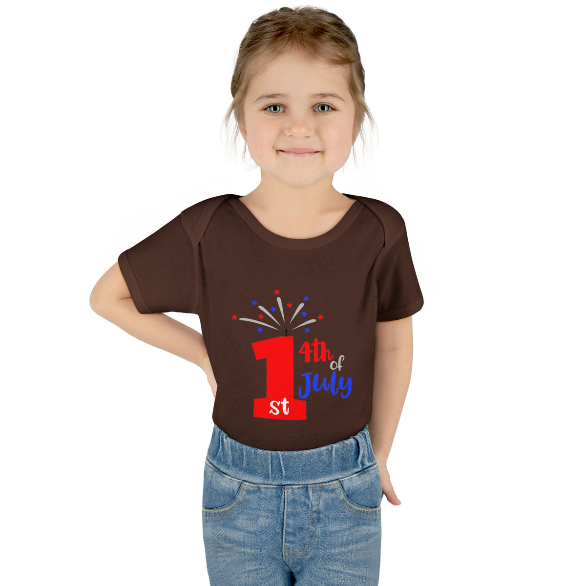 1st 4th of July Baby Bodysuit | Patriotic Fireworks Infant Onesie