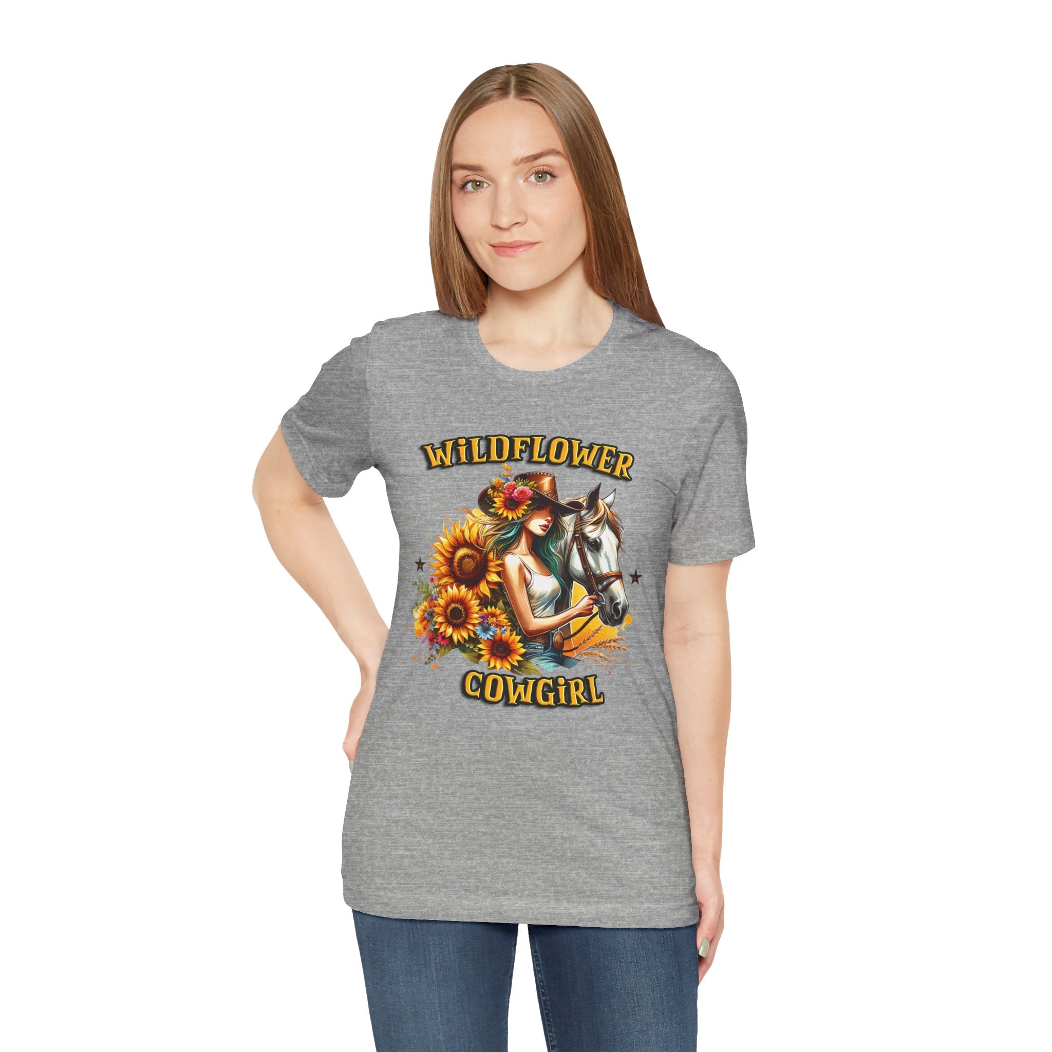 Western Wildflower Girl Jersey Short Sleeve Tee