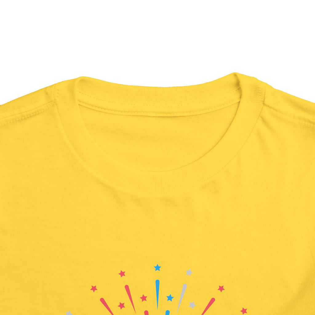 Cupcake with Fireworks Toddler Tee | 2T-5T