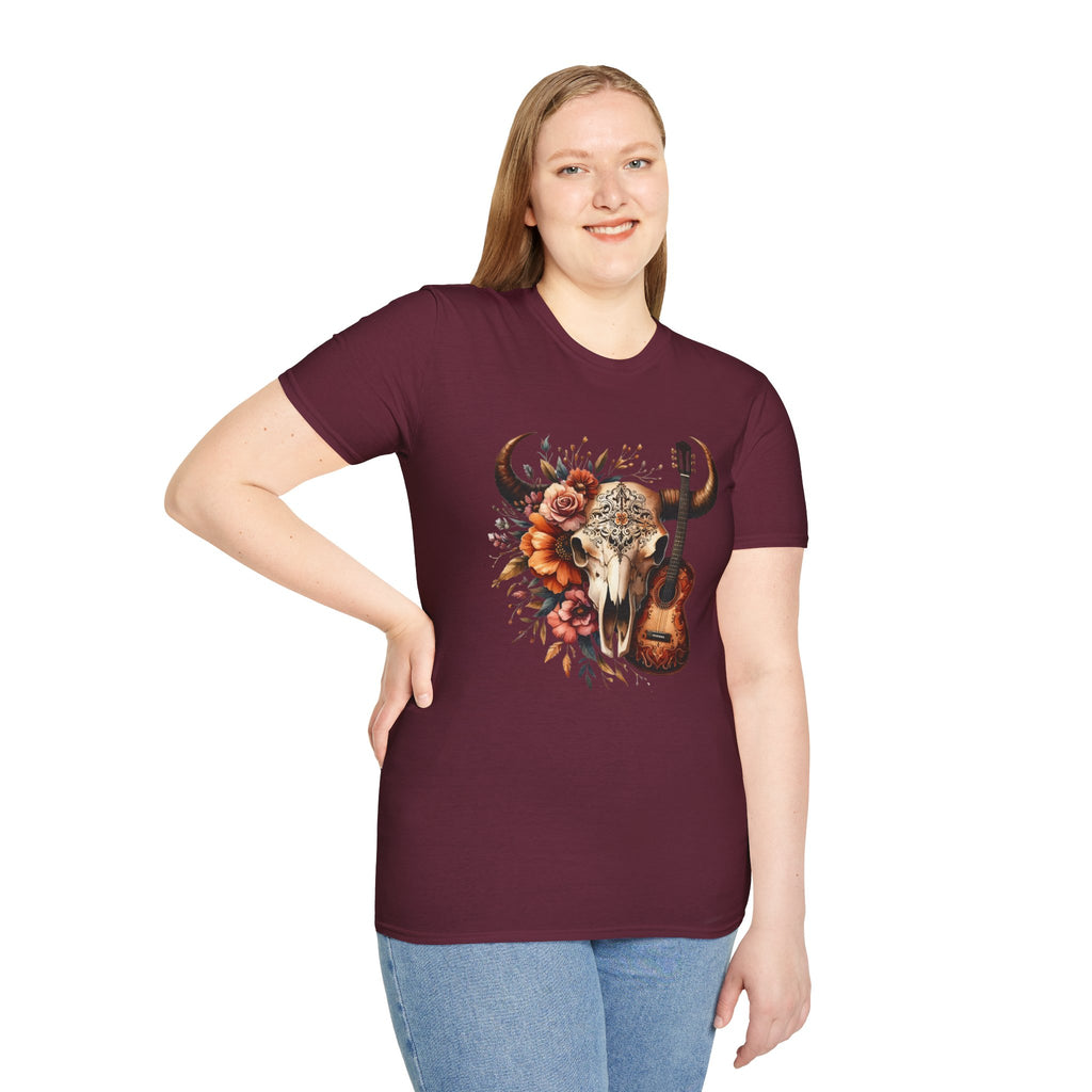 Western Skull Unisex Soft style T-Shirt