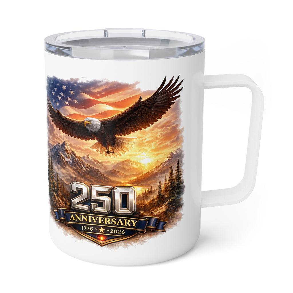 250 Year America Anniversary Insulated Coffee Mug, 10oz