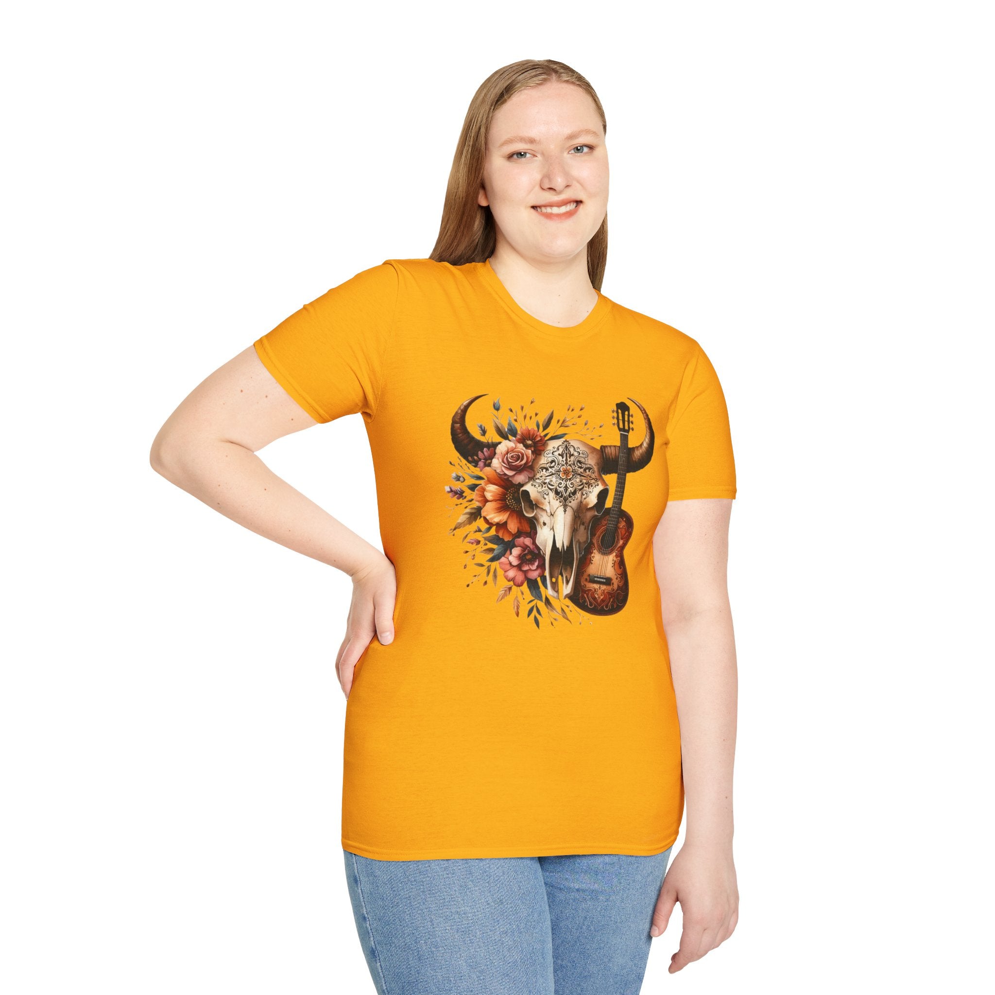 Western Skull Unisex Soft style T-Shirt