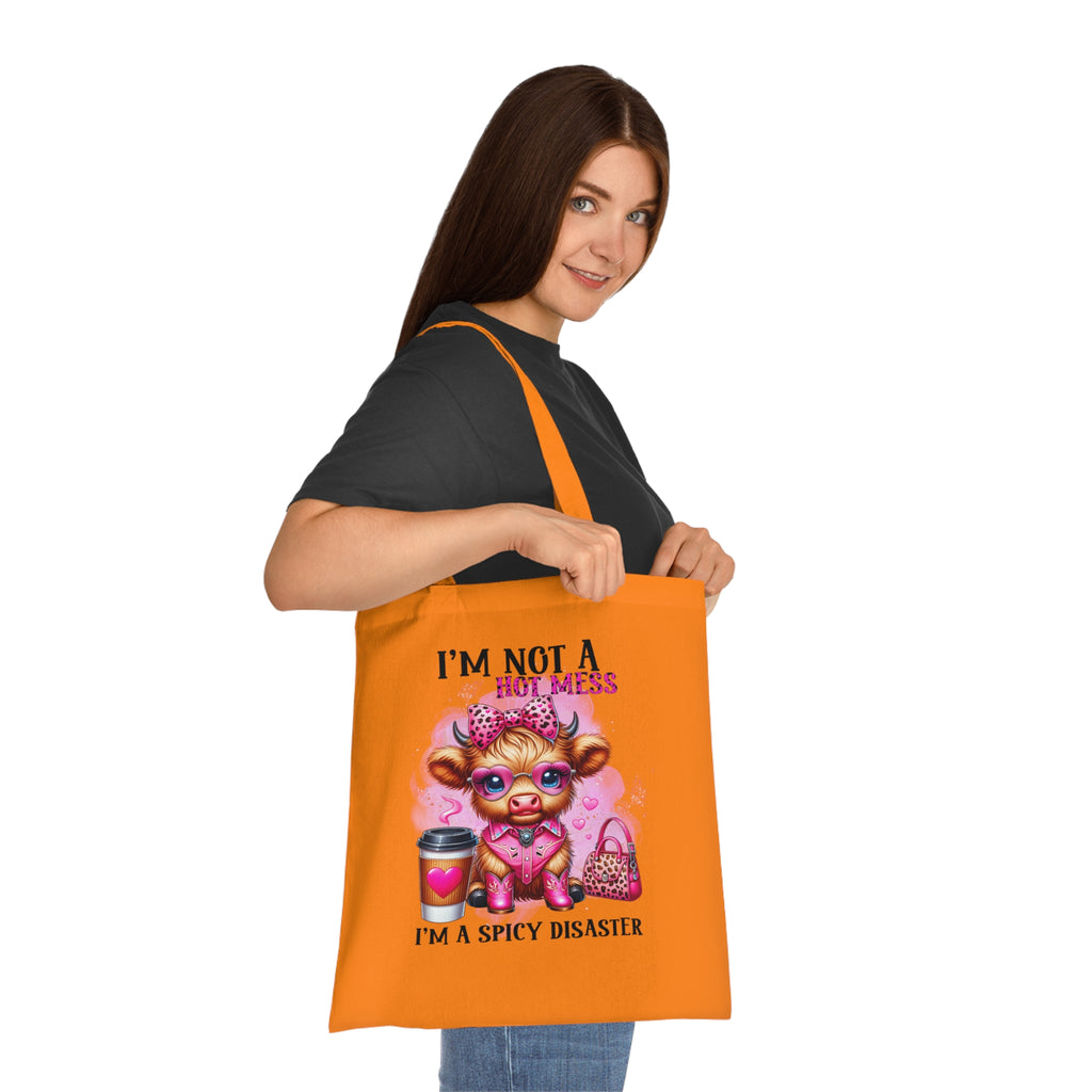 I'm Not a Hot Mess I'm A Spicy Disaster Cotton Tote