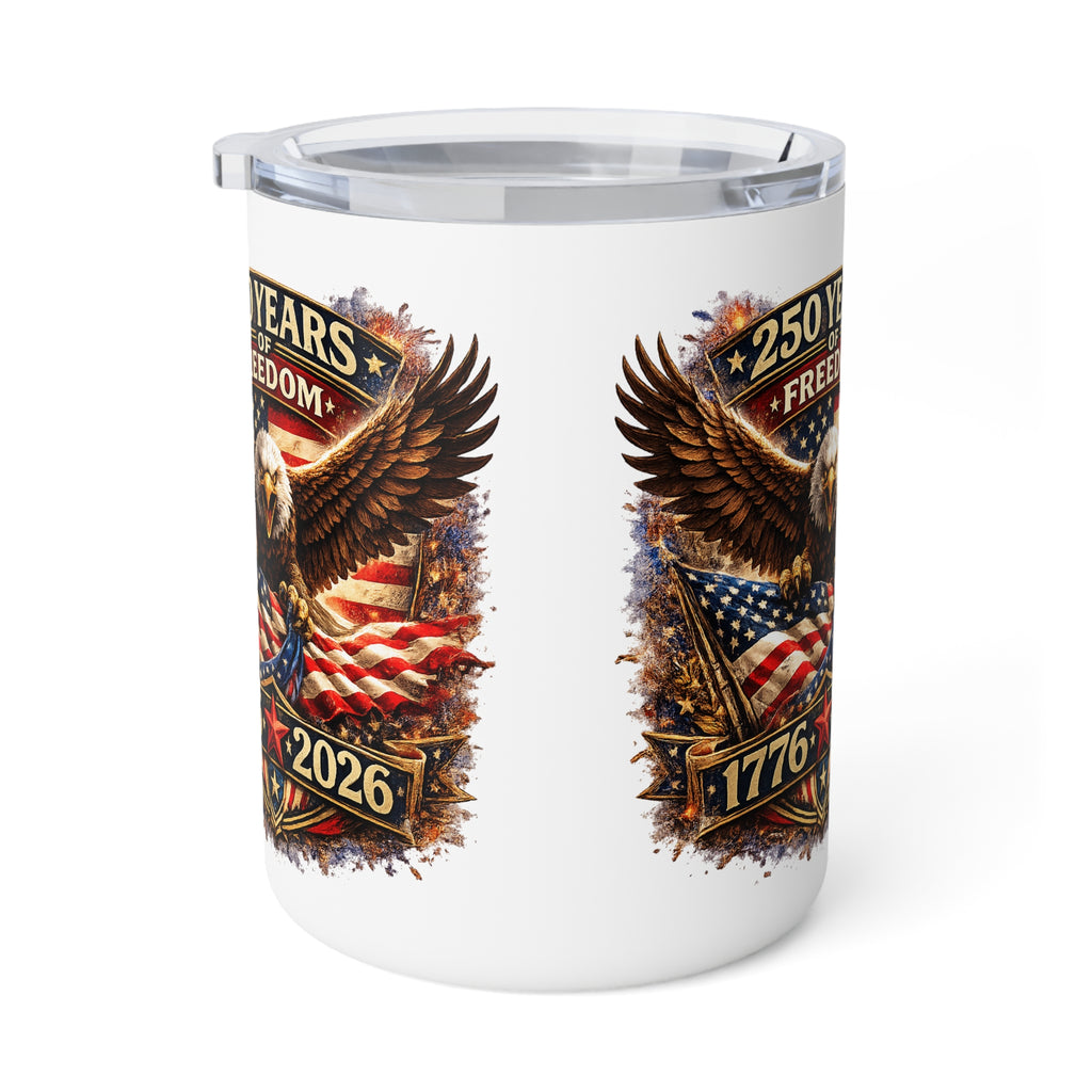 250 Years of America 1776 2026 Insulated Coffee Mug, 10oz