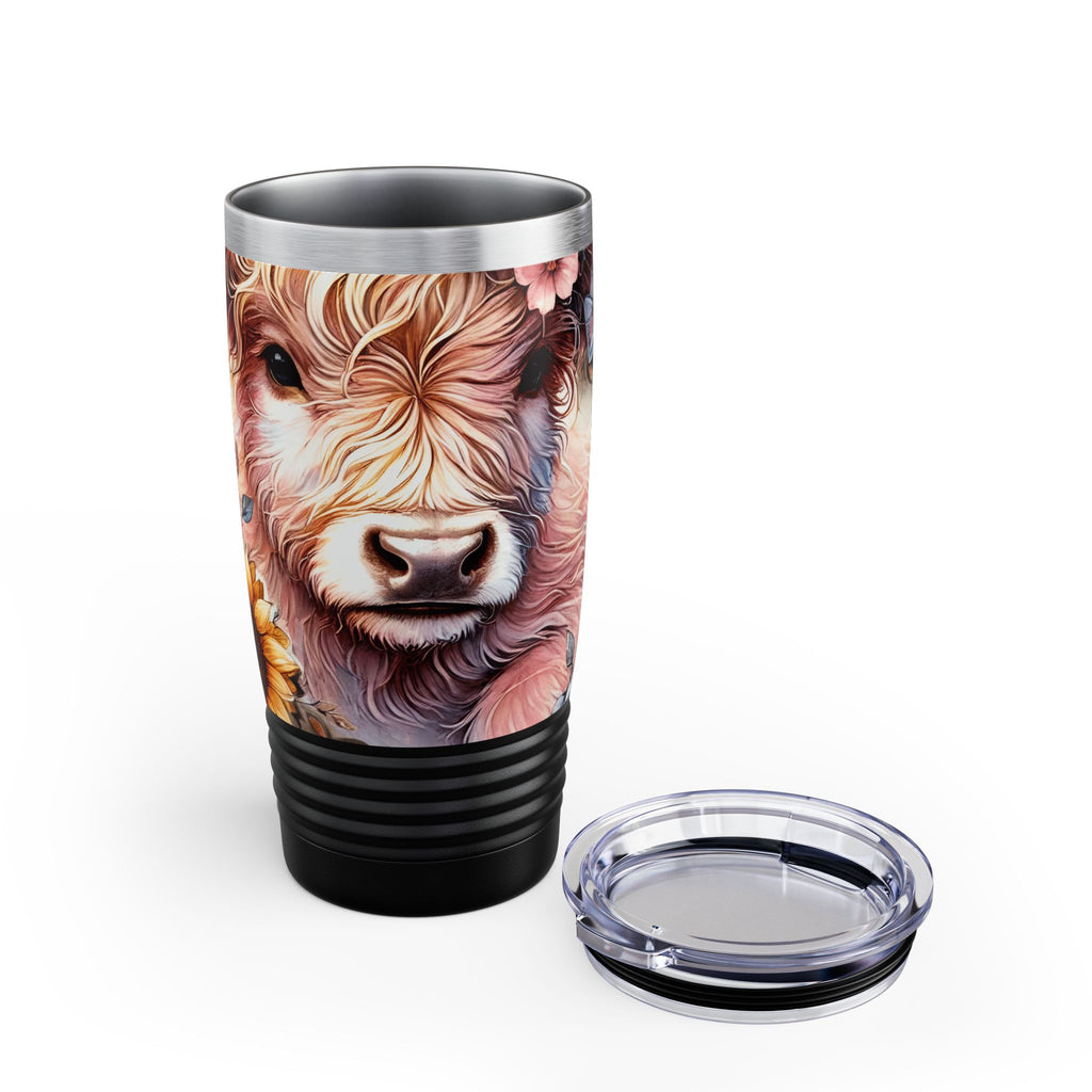 Highland Cow "Gigi" 20oz Ringneck Tumbler