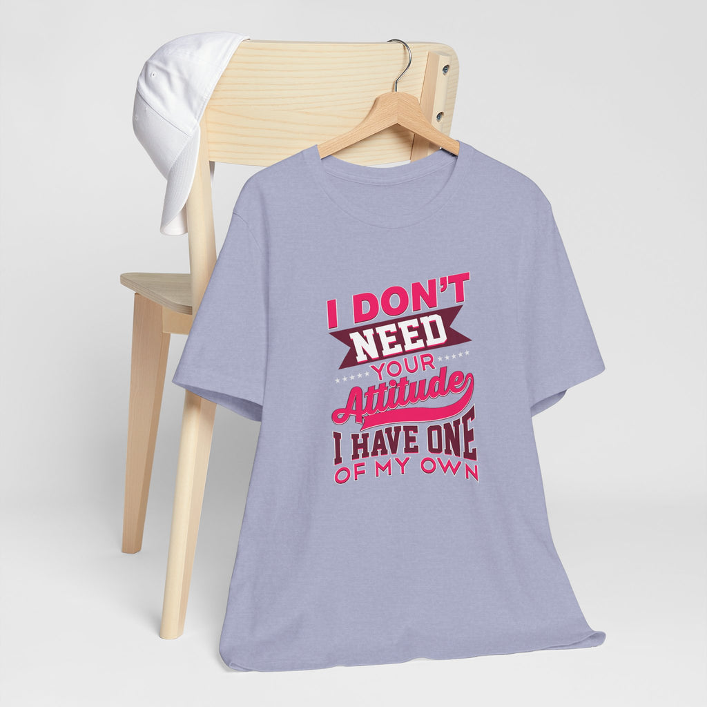 I Don't Need Your Attitude I Have One of My Own Jersey Short Sleeve Tee