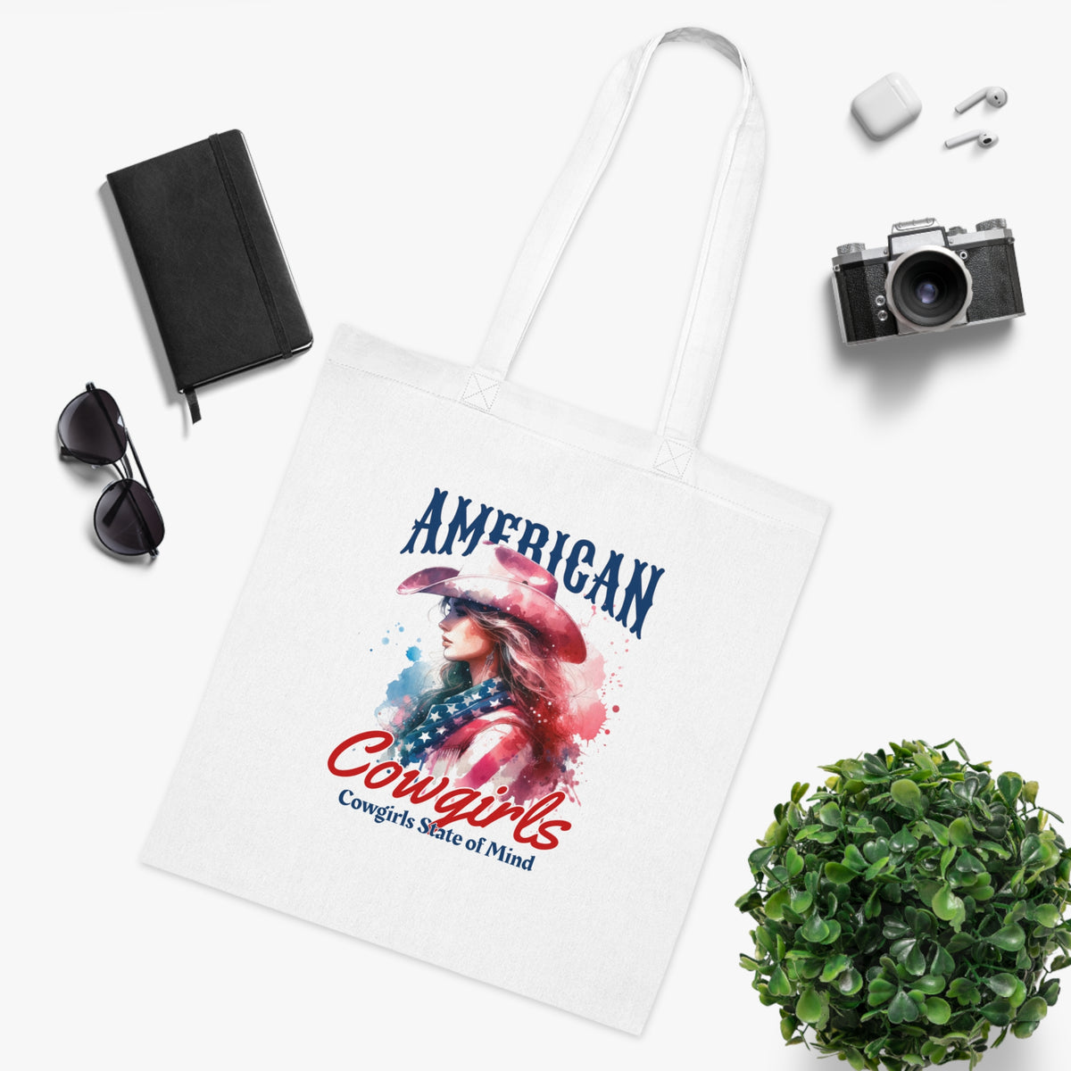 America Cowgirls Cotton Tote