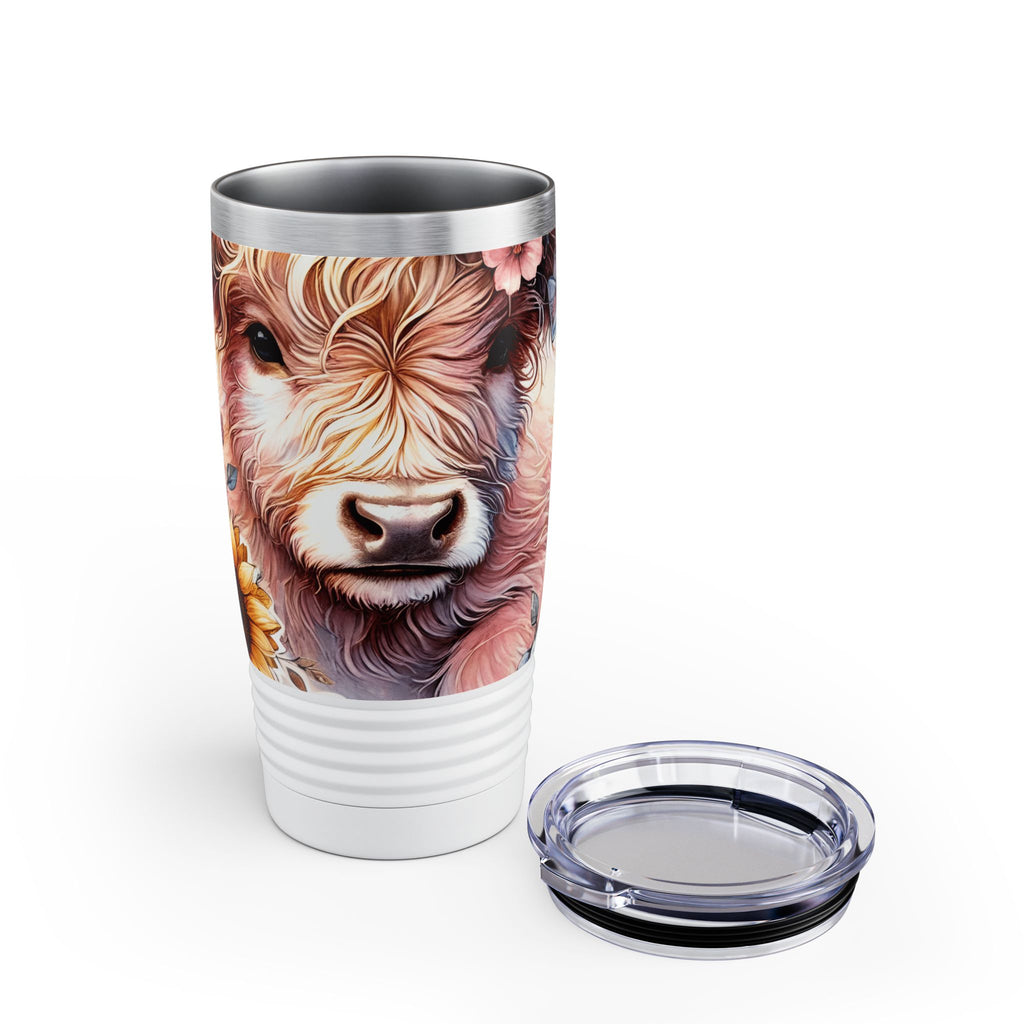 Highland Cow "Gigi" 20oz Ringneck Tumbler