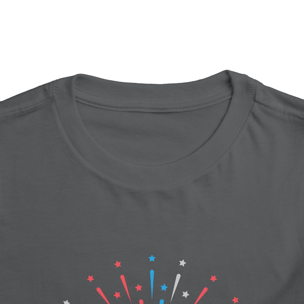 Cupcake with Fireworks Toddler Tee | 2T-5T