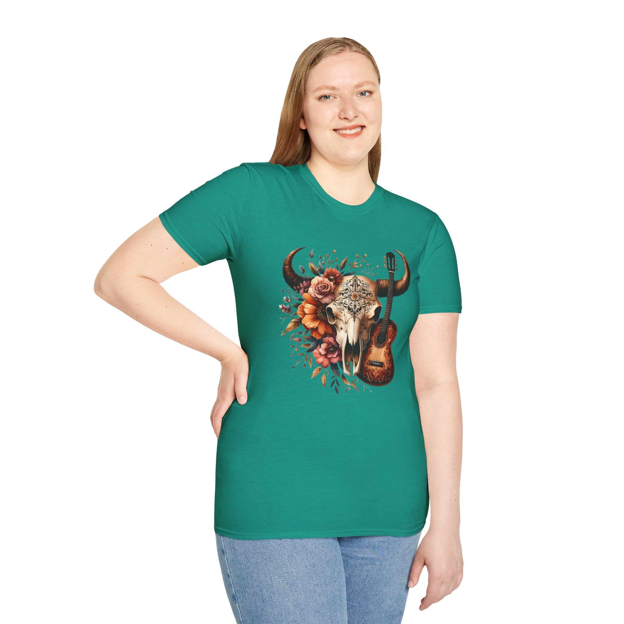 Western Skull Unisex Soft style T-Shirt