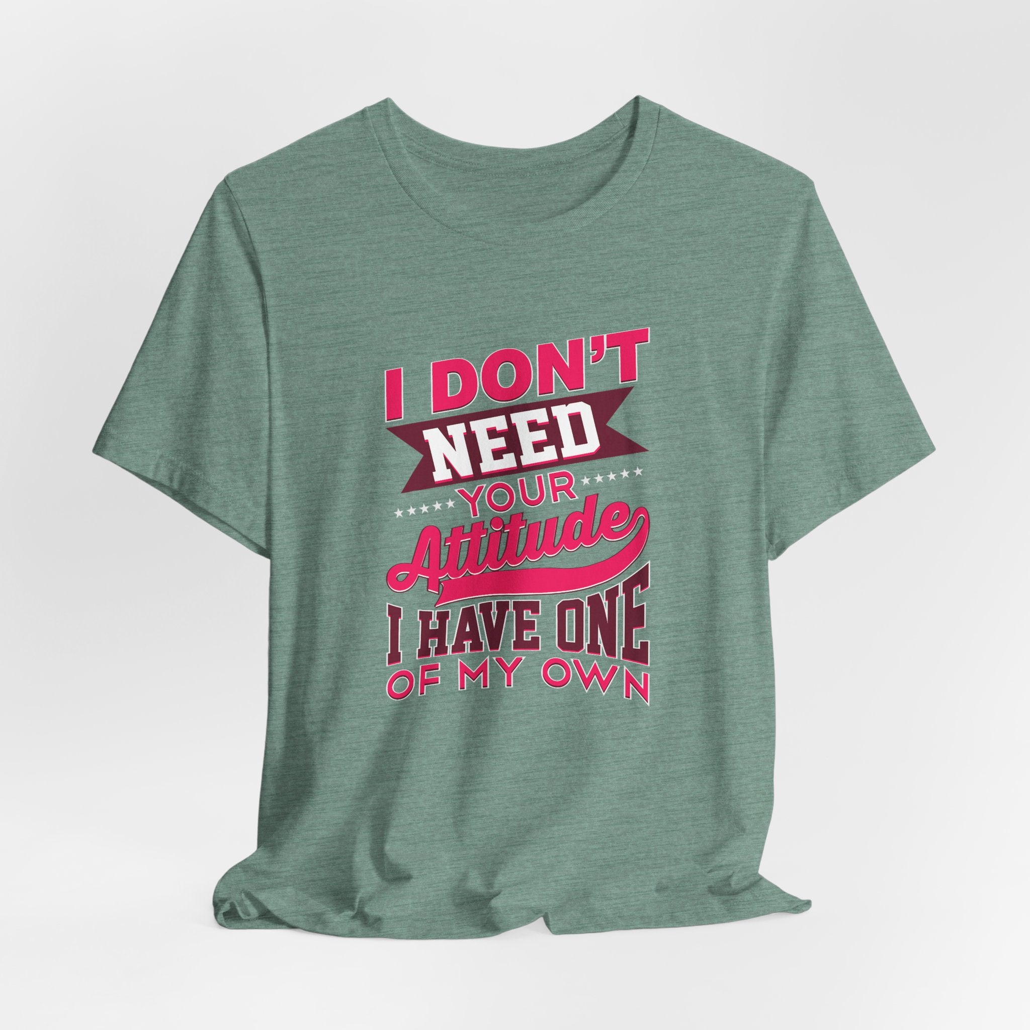 I Don't Need Your Attitude I Have One of My Own Jersey Short Sleeve Tee