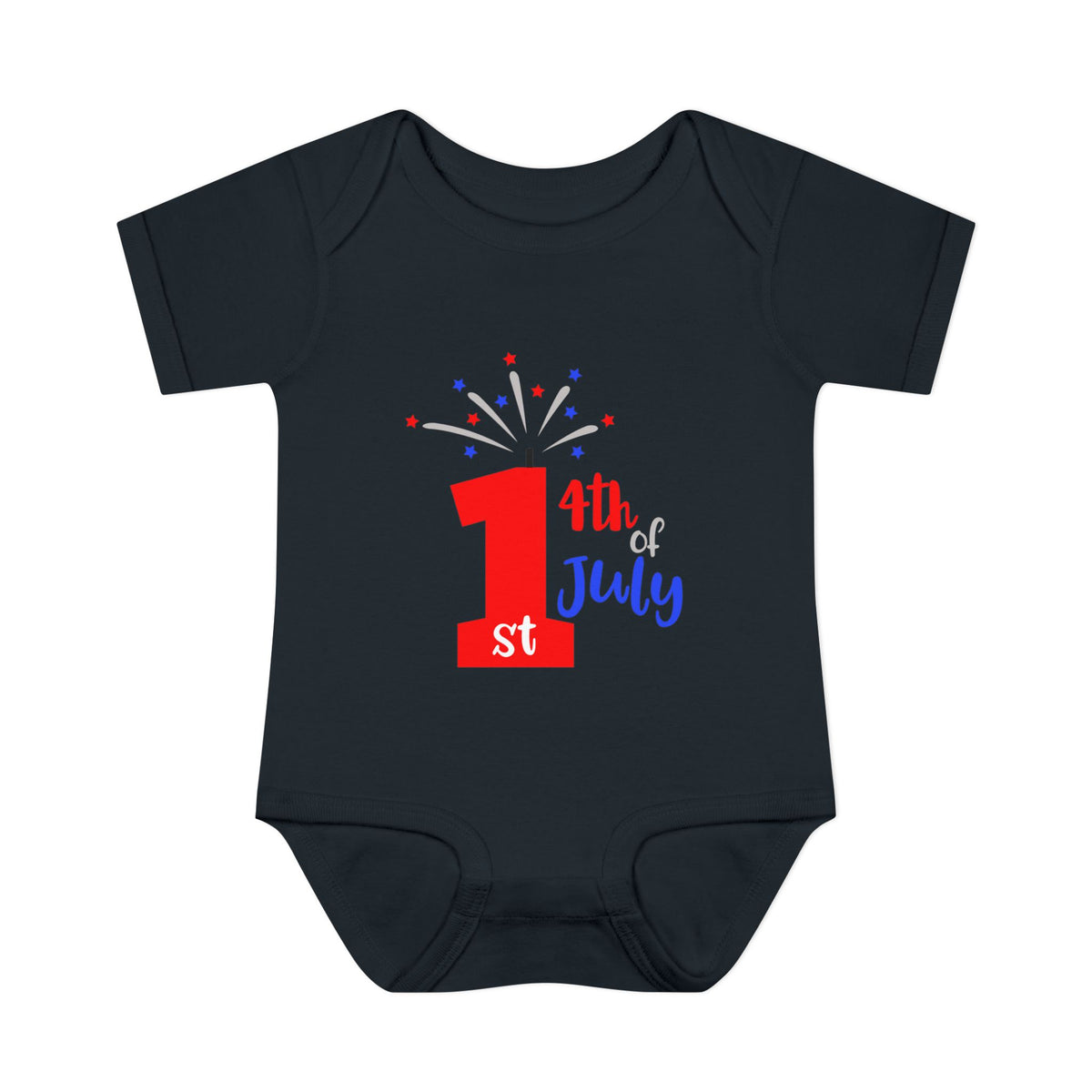 1st 4th of July Baby Bodysuit | Patriotic Fireworks Infant Onesie
