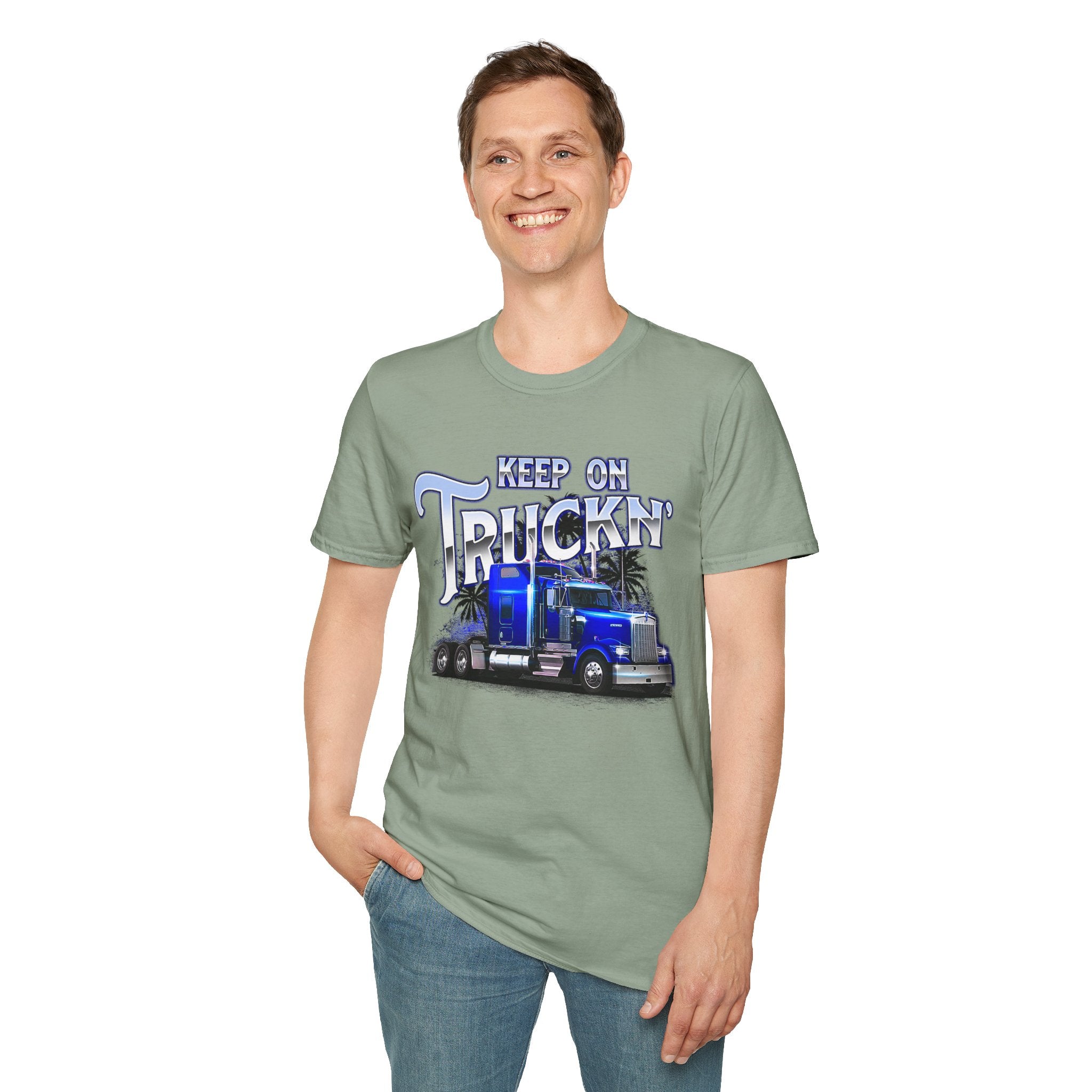 Keep On Truckn Trucker Soft Style T-Shirt