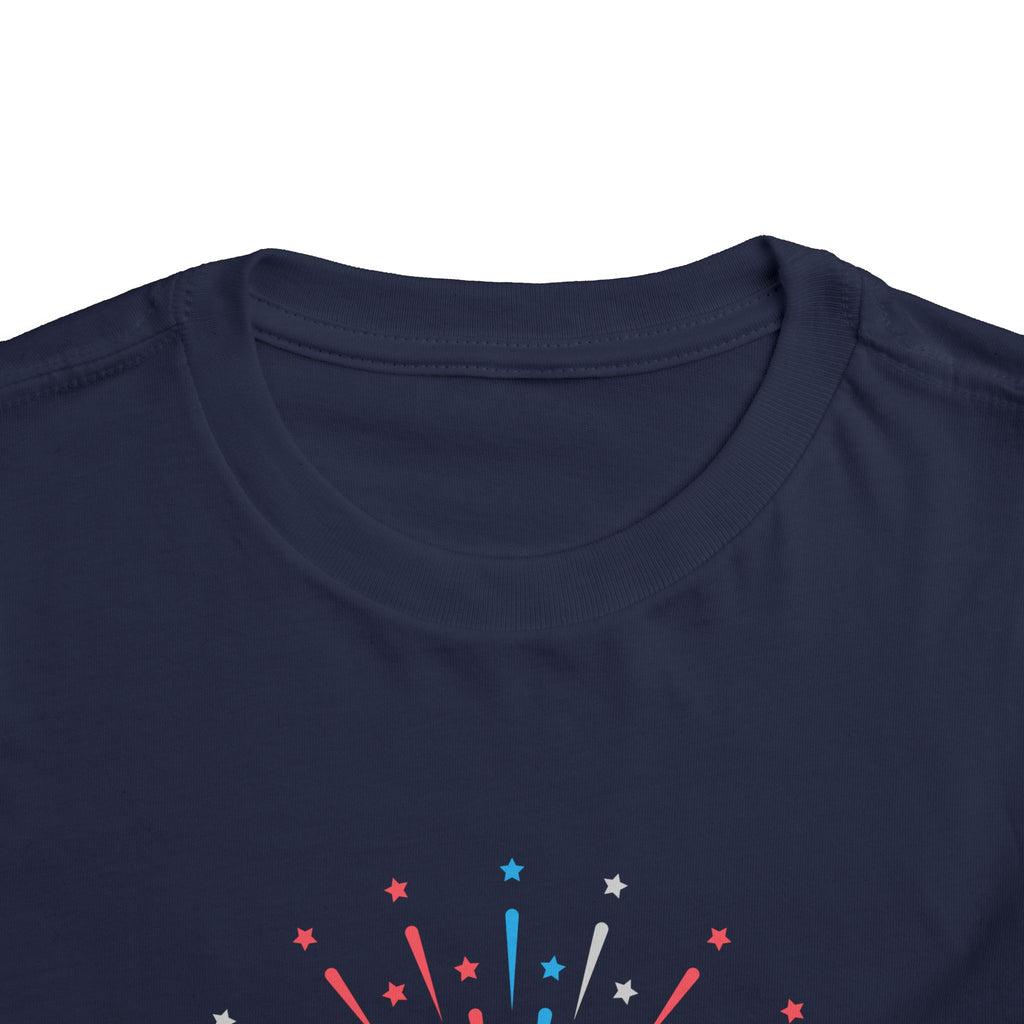 Cupcake with Fireworks Toddler Tee | 2T-5T