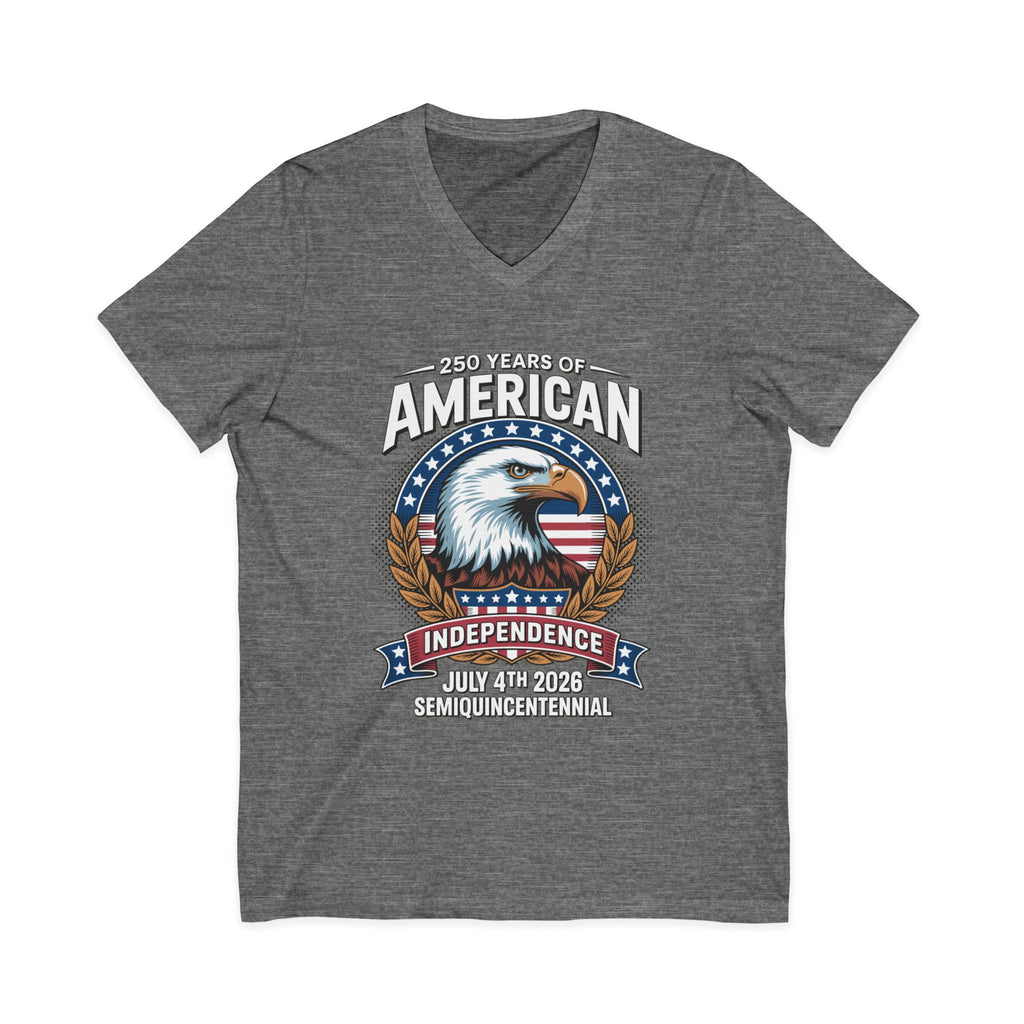 250 Years of America 1776-2026 Jersey Short Sleeve V-Neck Tee