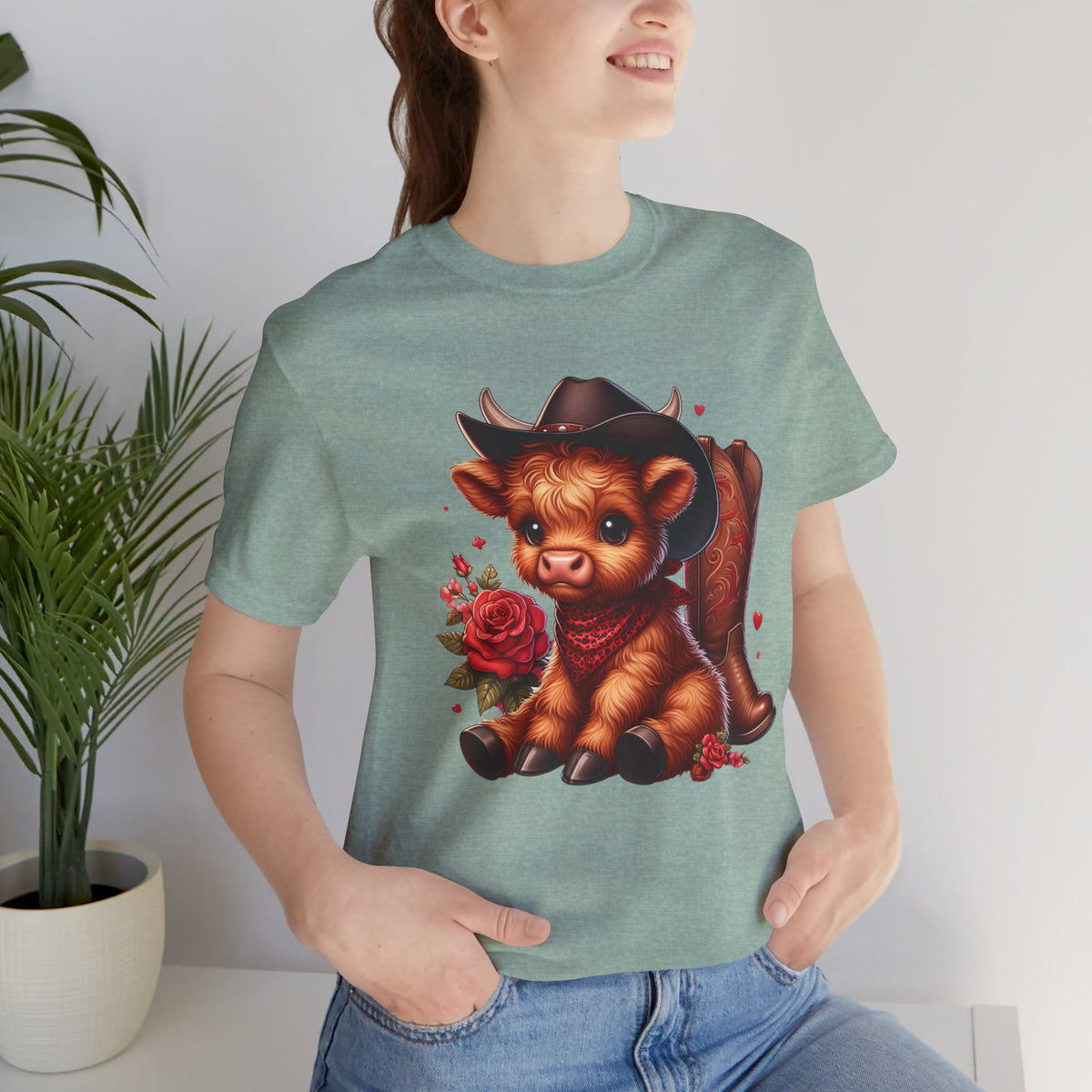 Baby Highland Cow Unisex Jersey Short Sleeve Tee