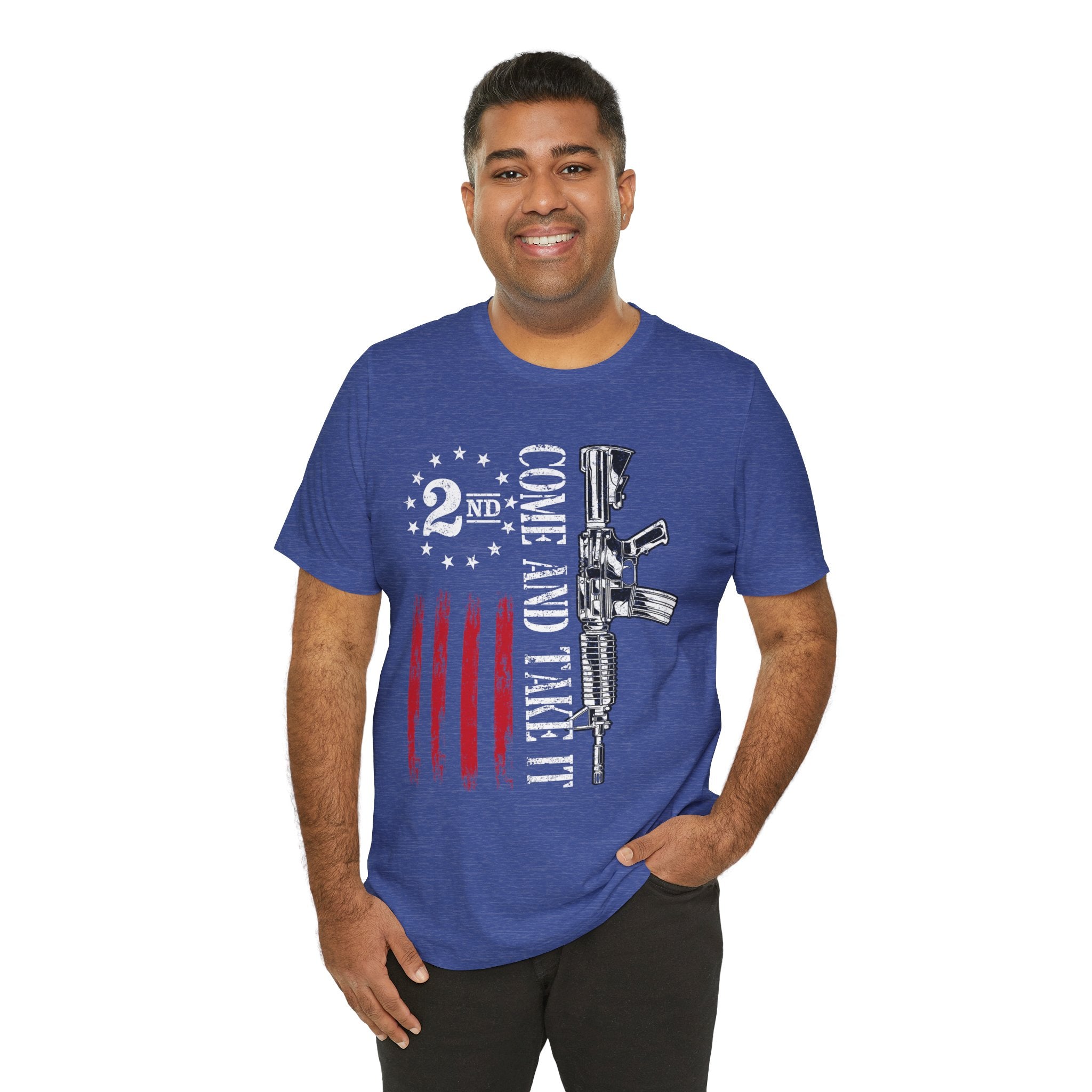 2nd Amendment 'Come and Take It' USA Flag T-Shirt