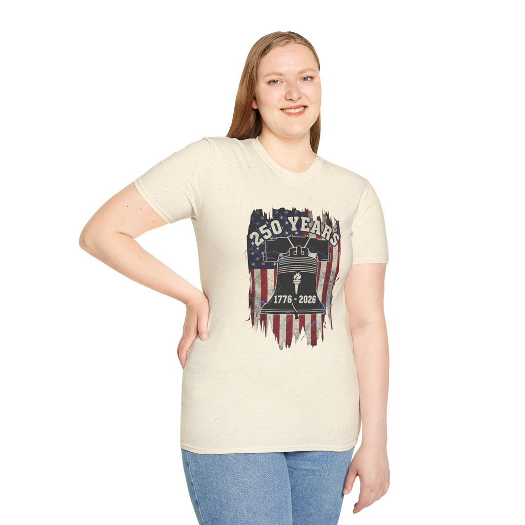 1776 To 2026 250 Years of America Unisex Softstyle T-Shirt