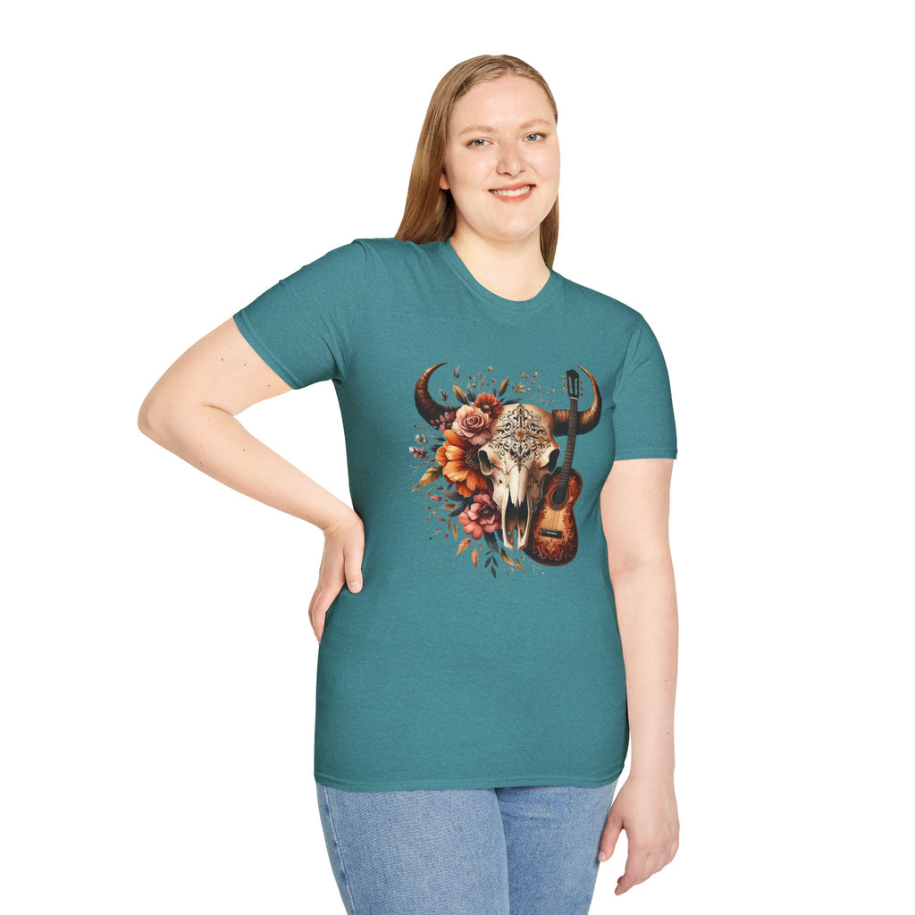 Western Skull Unisex Soft style T-Shirt