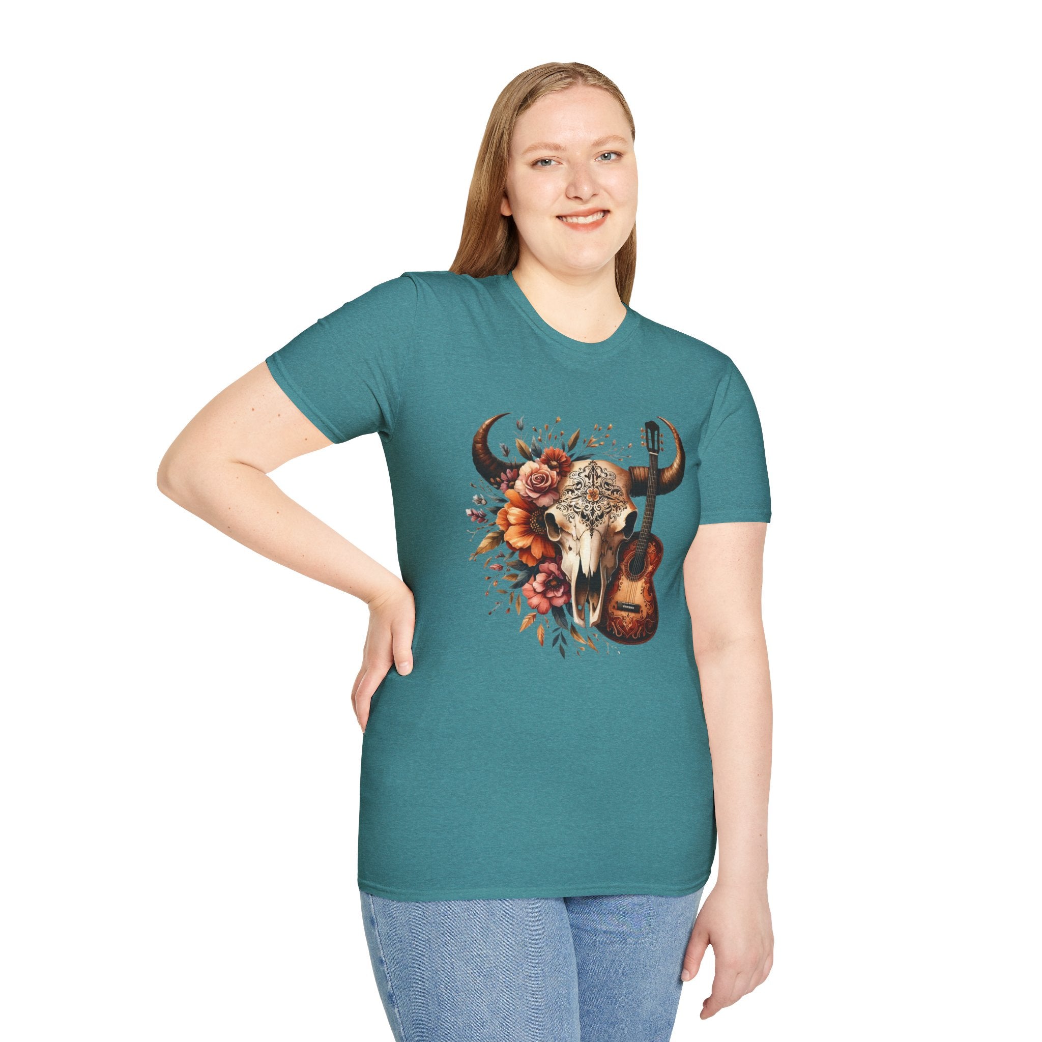 Western Skull Unisex Soft style T-Shirt