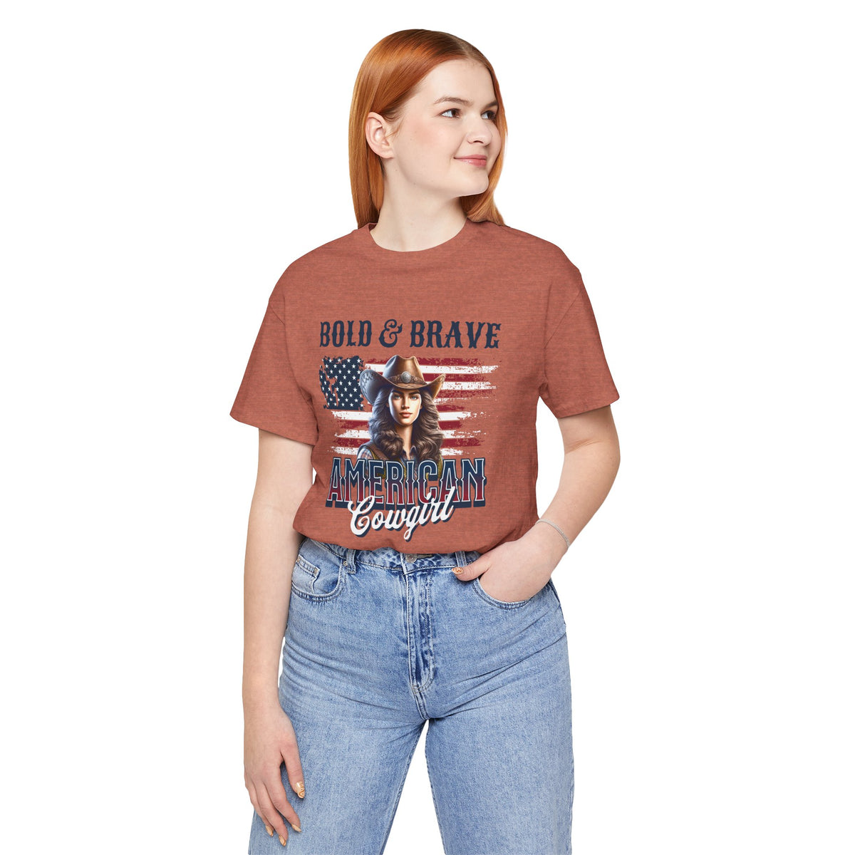 Bold & Brave American Cowgirl Unisex Jersey Short Sleeve Tee
