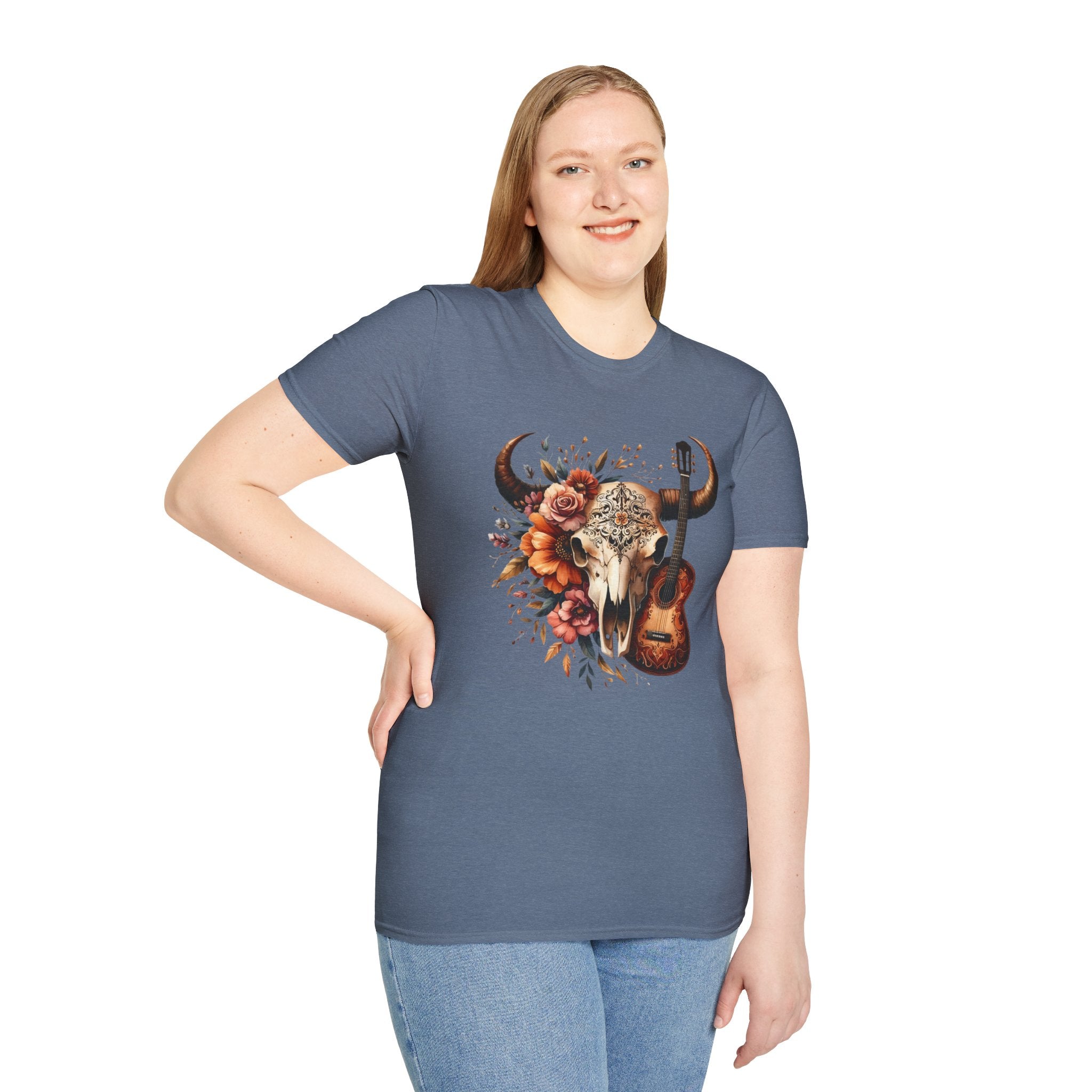 Western Skull Unisex Soft style T-Shirt