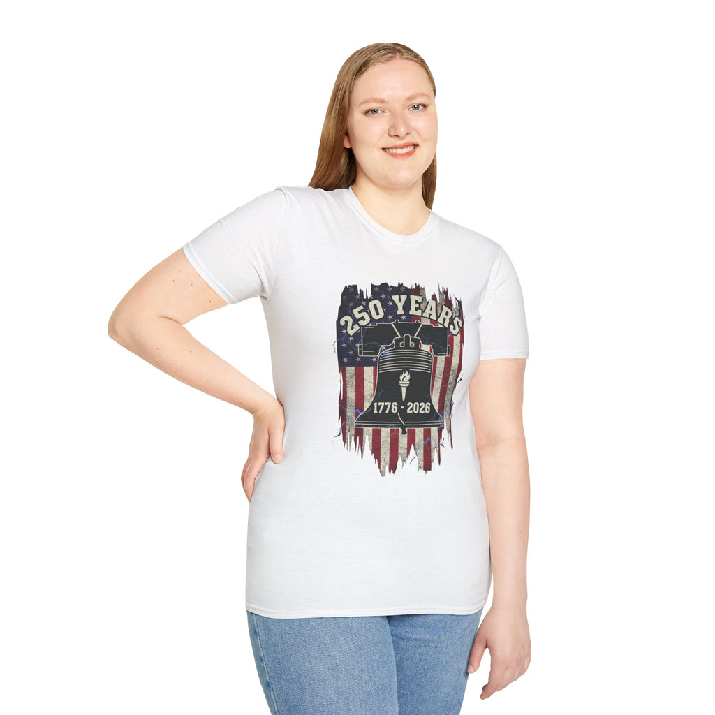 1776 To 2026 250 Years of America Unisex Softstyle T-Shirt