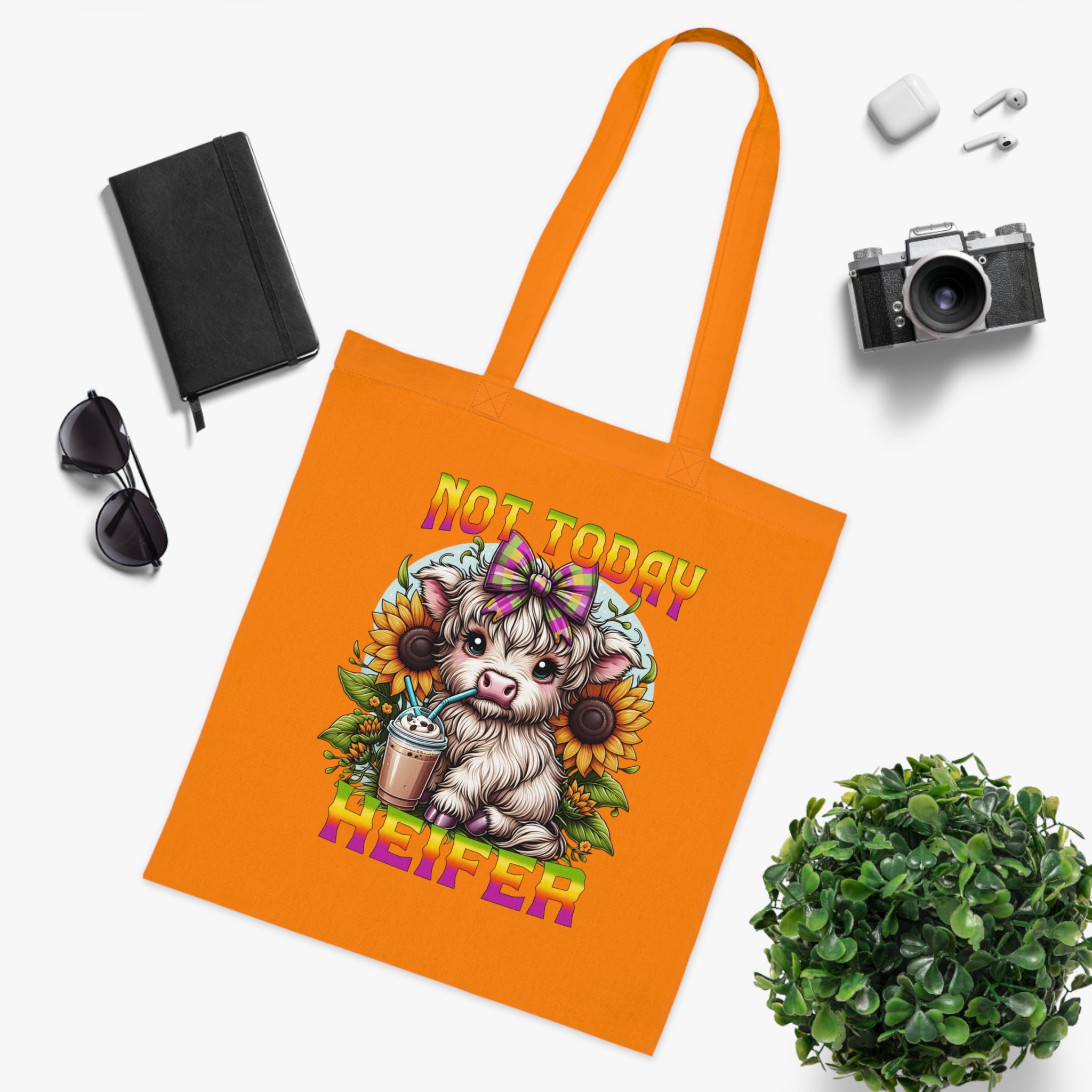 Not Today Heifer Cotton Tote